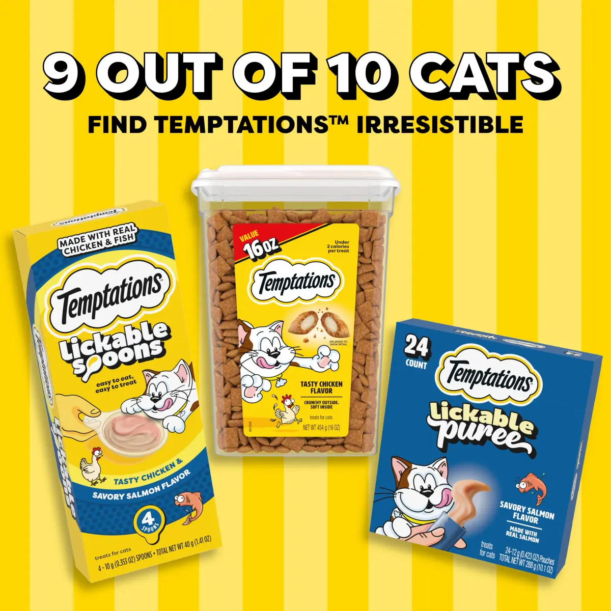 Temptations Classic Crunchy Cat Treats Catnip Flavor 1 lb (453.59 g) | Under 2 Calories Per Treat - view 6