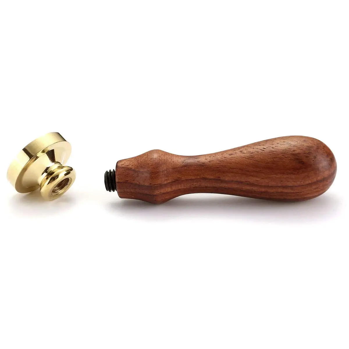 Yoption Initial Alphabet Wax Seal Stamp, Brass Head & Wooden Handle | Retro Letter Q for Invitations - view 5