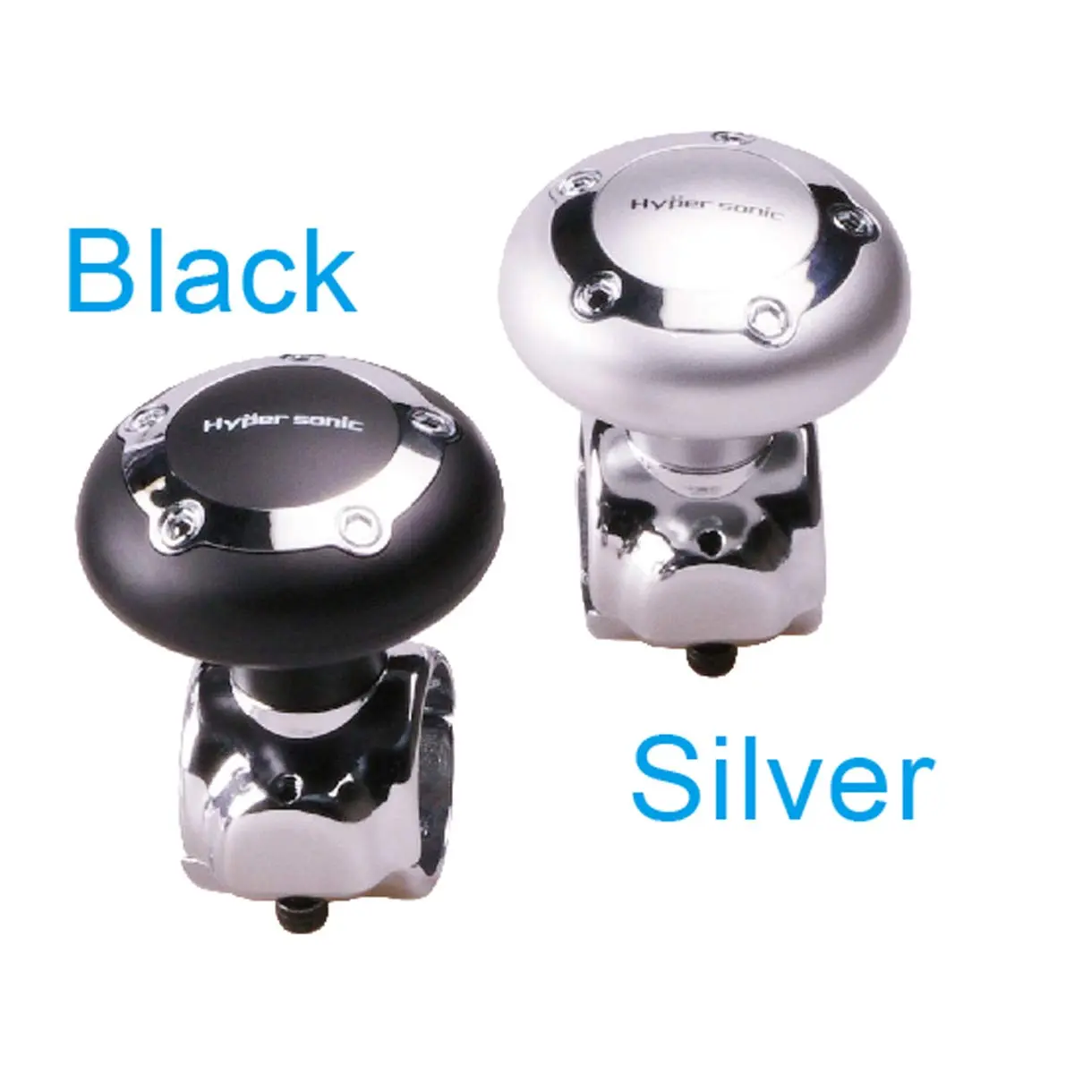 Hypersonic Car Power Handle Spinner Steering Wheel Knob in Black | Effortless Maneuvering for Long Drives - view 2