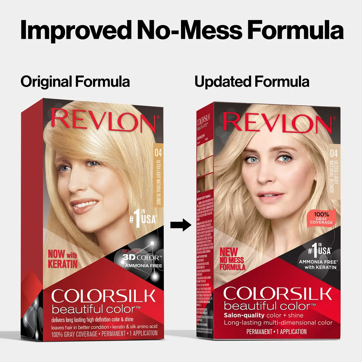 REVLON Colorsilk Permanent Hair Color 03 Ultra Light Sun Blonde | Ammonia-Free, Keratin & Silk Amino Acids, 120ml (4.4 Oz) - view 3
