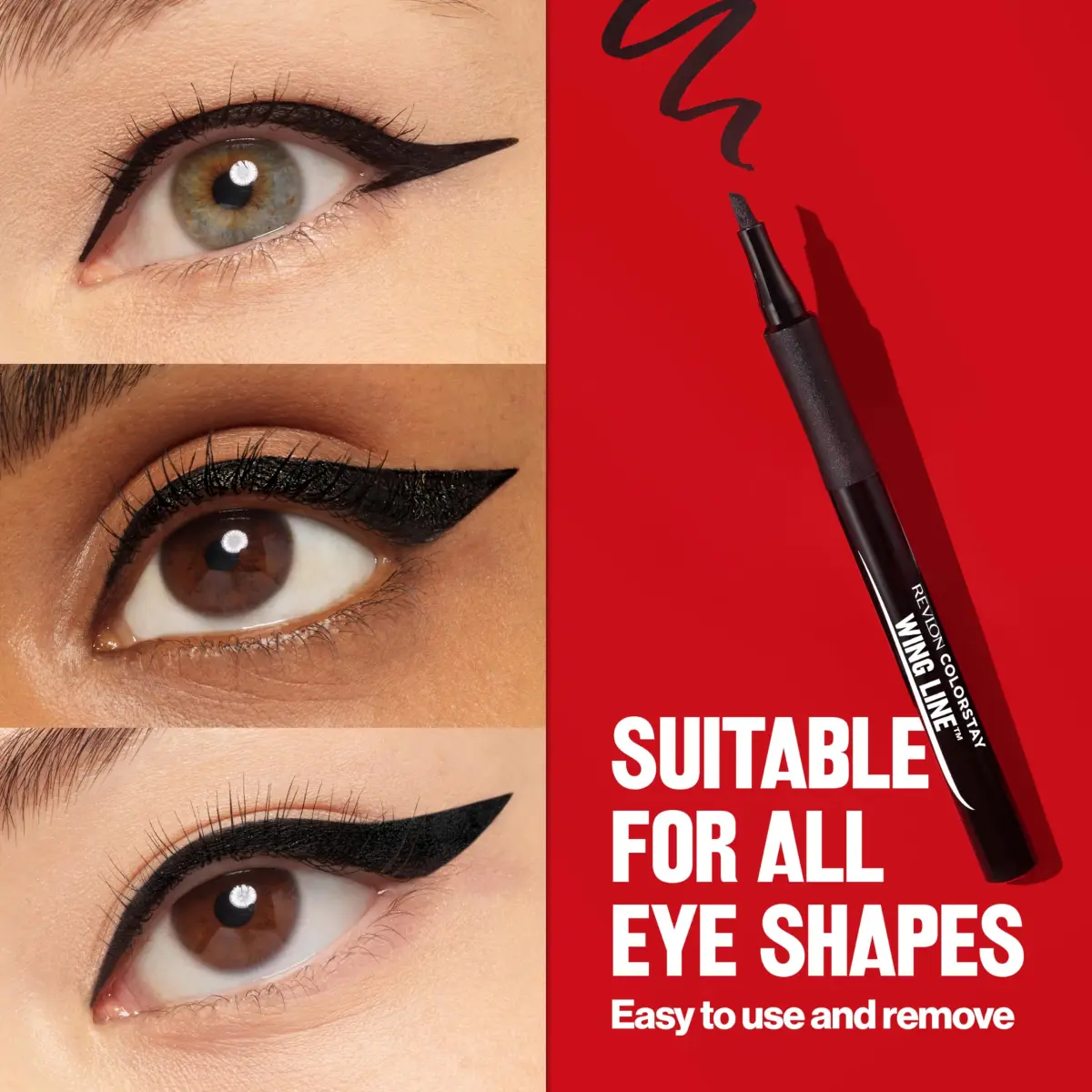 Revlon ColorStay Wing Line Liquid Eyeliner, Blackest Black, 0.04 fl oz (1.2 ml) | Waterproof & Smudge-Proof for Precise Wings - view 8