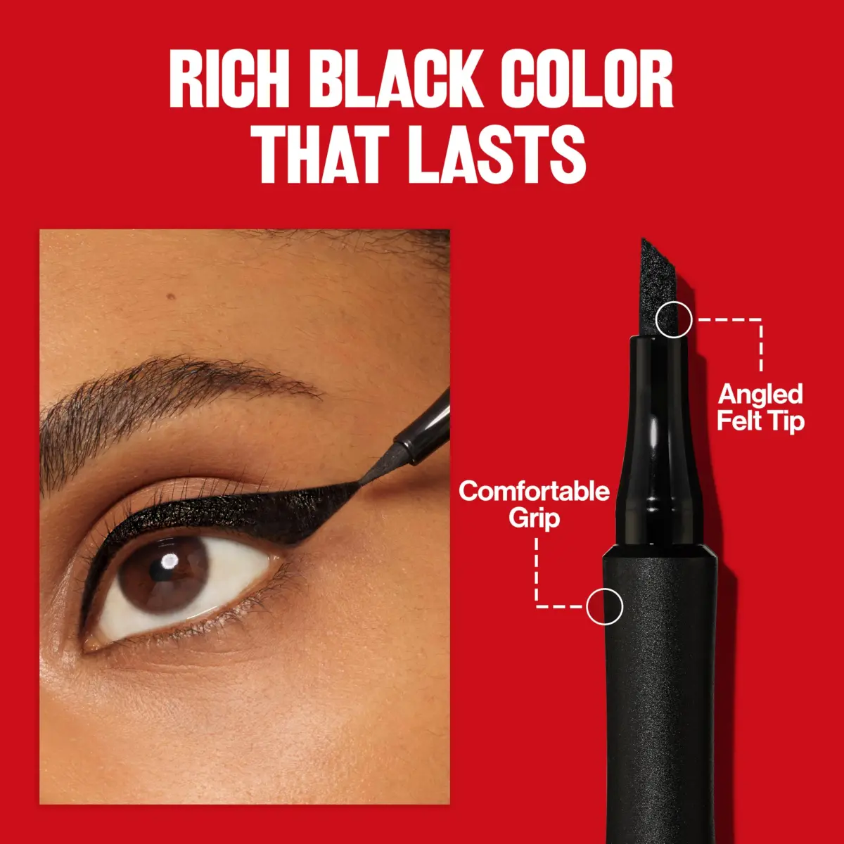 Revlon ColorStay Wing Line Liquid Eyeliner, Blackest Black, 0.04 fl oz (1.2 ml) | Waterproof & Smudge-Proof for Precise Wings - view 3