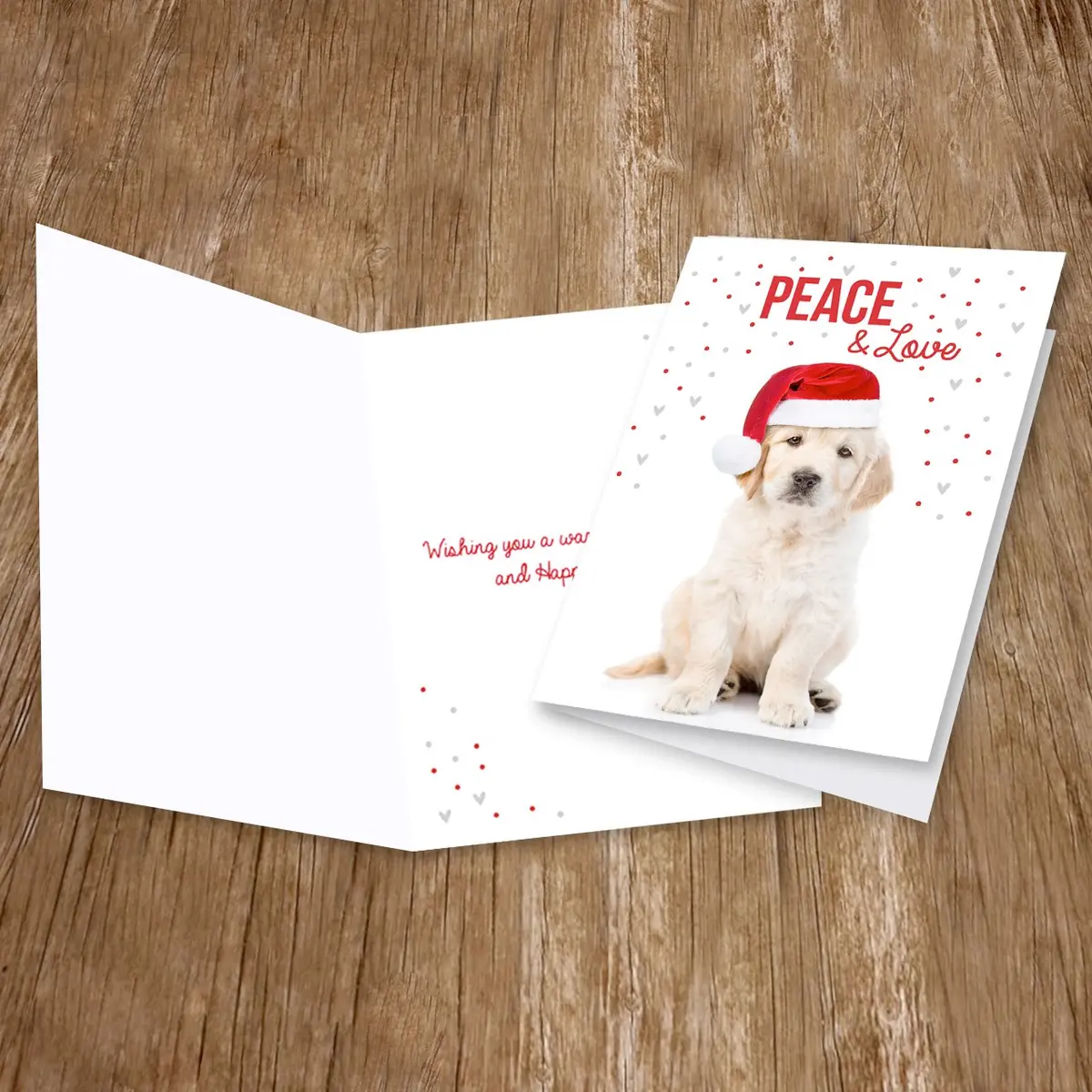 Canopy Street Labrador Love Holiday Card Pack / 25 Cards & Envelopes | Festive Puppy Design, Dog Christmas & New Year Cards - view 7