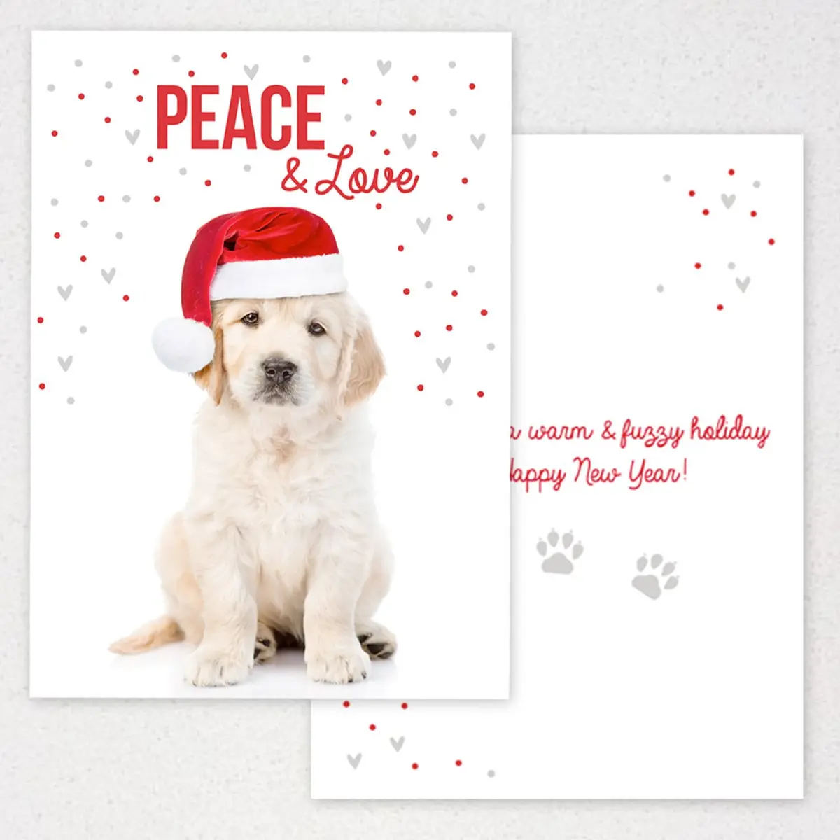 Canopy Street Labrador Love Holiday Card Pack / 25 Cards & Envelopes | Festive Puppy Design, Dog Christmas & New Year Cards - view 9