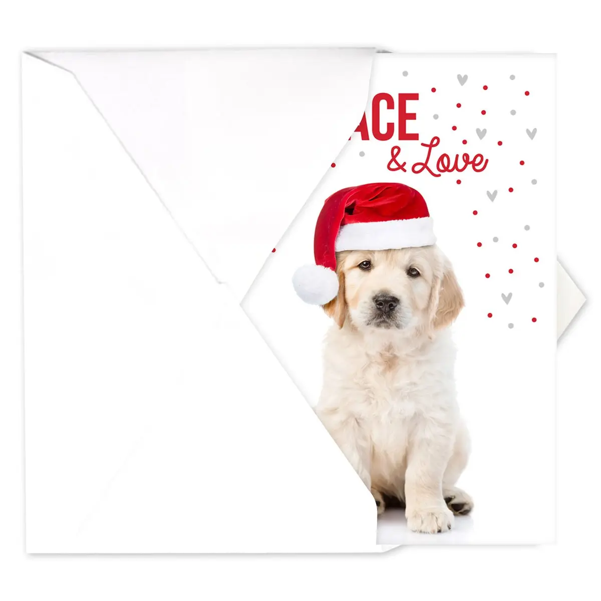 Canopy Street Labrador Love Holiday Card Pack / 25 Cards & Envelopes | Festive Puppy Design, Dog Christmas & New Year Cards - view 3