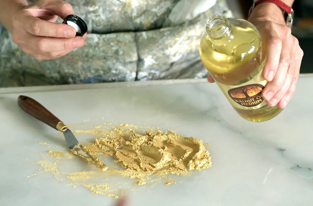Natural Earth Paints Refined Walnut Oil 8 oz | Non-Yellowing Oil Medium for Artists & Fine Art - view 4