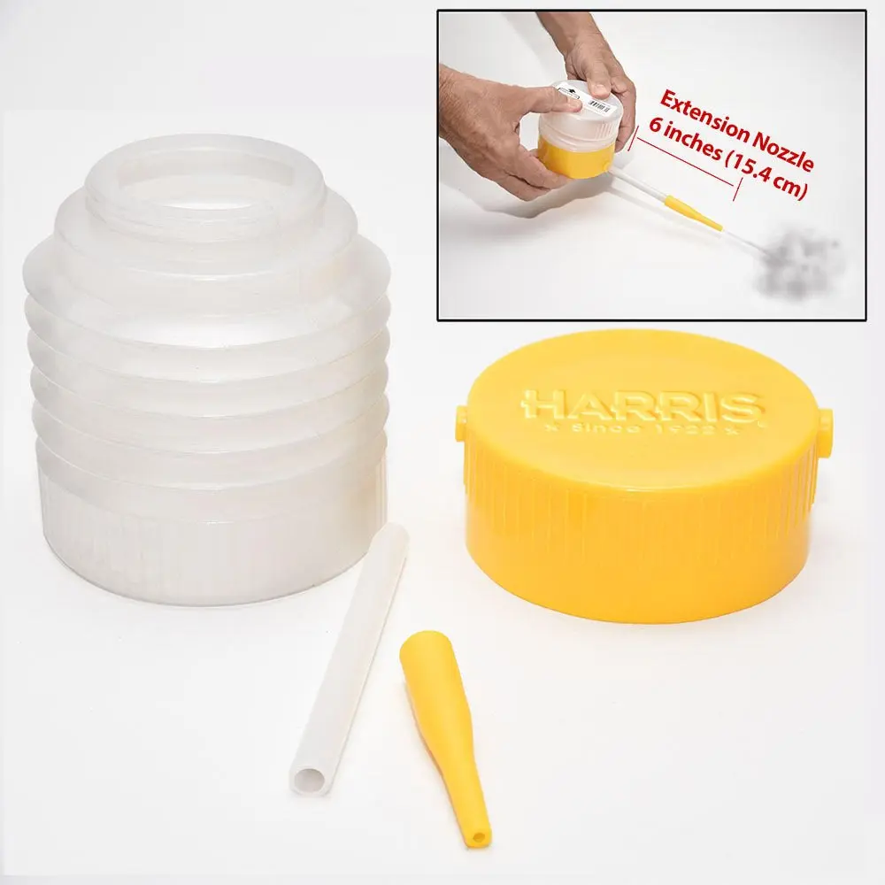 HARRIS Diatomaceous Earth Powder Duster with 6 Inch Extension Nozzle | Lightweight, Extendable Handle - view 6