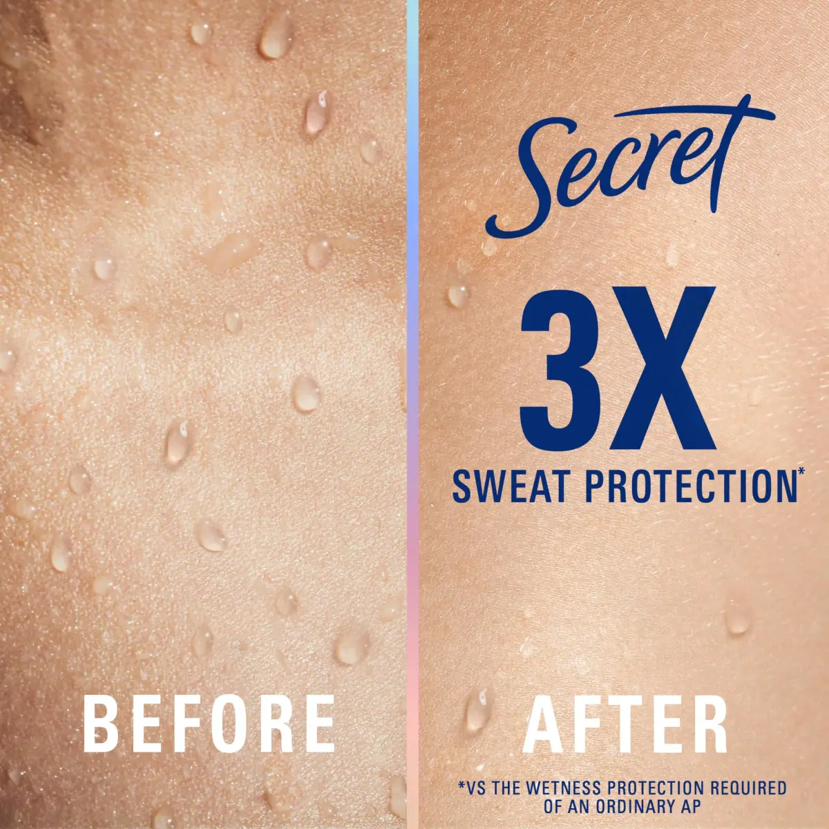 Secret Clinical Strength Antiperspirant Deodorant for Women, Free & Sensitive, 100hr Protection, 3X Stress Protection, Invisible Solid, Unscented, 4.8 oz (Pack of 3) - view 4