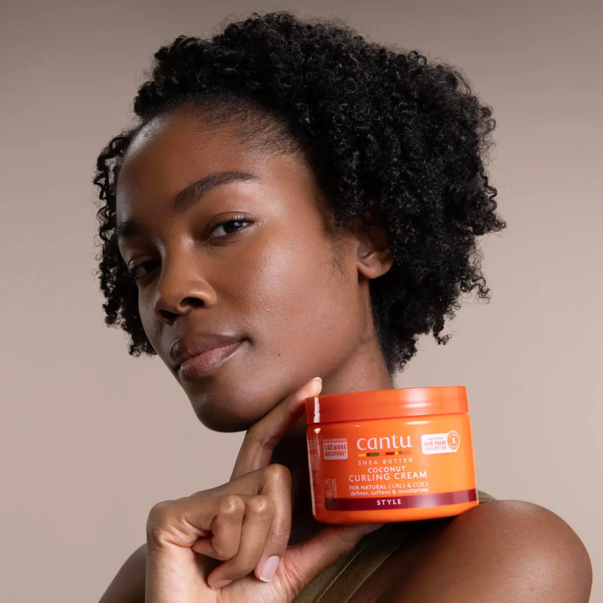 Cantu Coconut Curling Cream with Shea Butter for Natural Hair 355ml (12 oz) | Defines Curls for Type 3 & 4 Hair - view 4