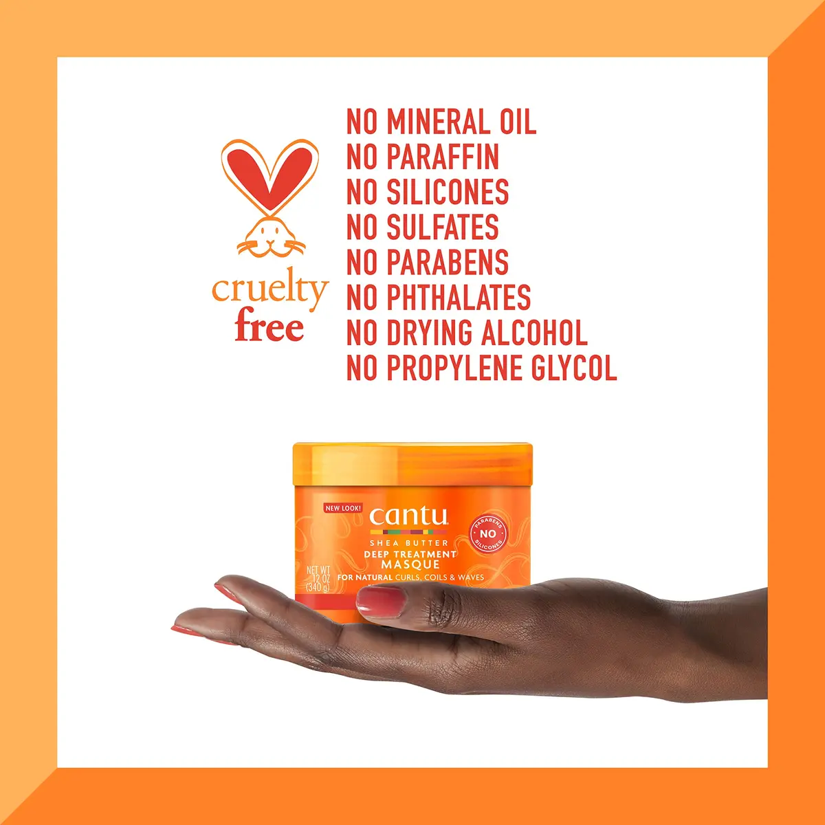 Cantu Deep Treatment Masque with Shea Butter for Natural Hair, 355ml (12 oz) | Restores Damaged Hair - view 6