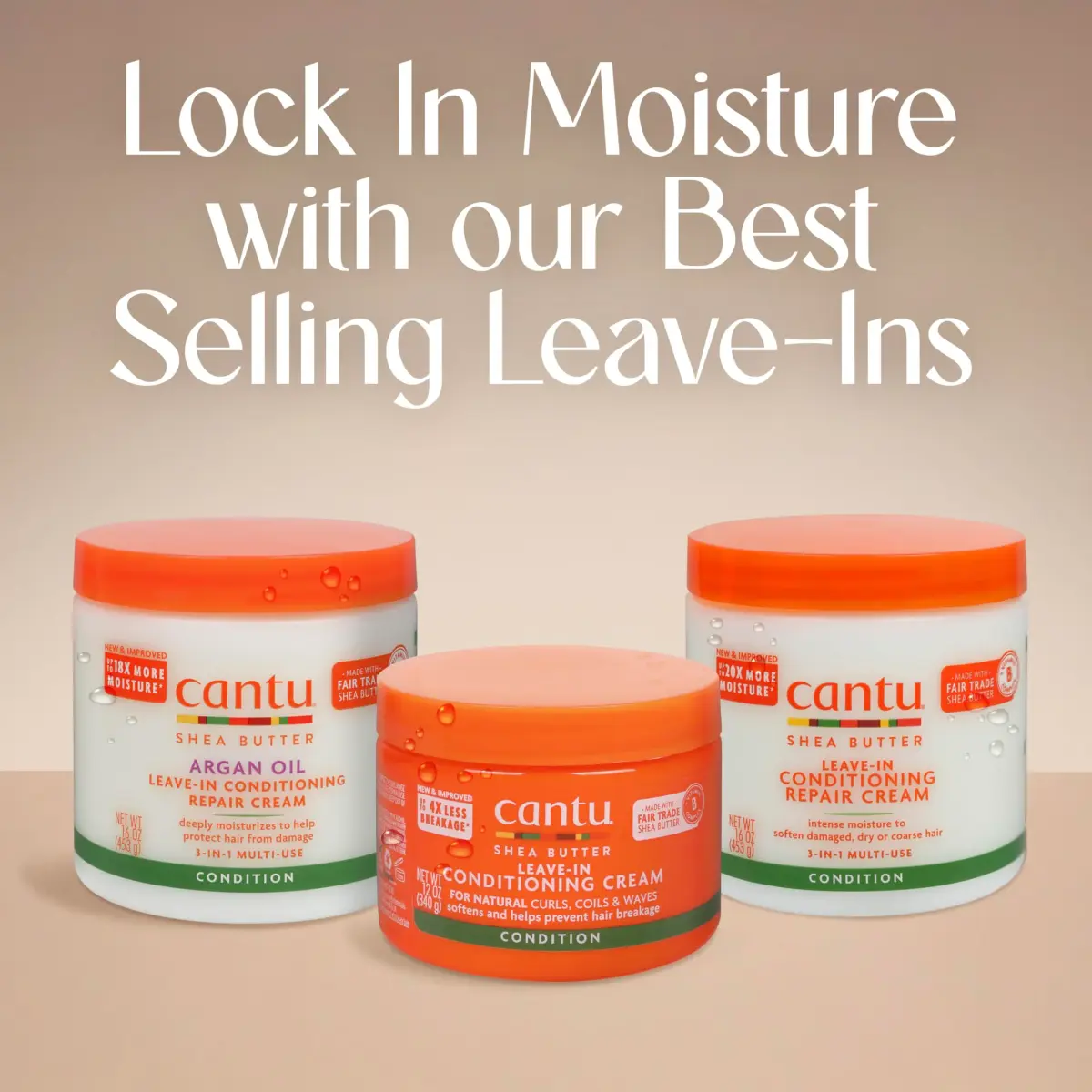 Cantu Argan Oil Leave-In Conditioning Repair Cream 453g (16 Ounce) | Hydrates & Strengthens Damaged Hair - view 7