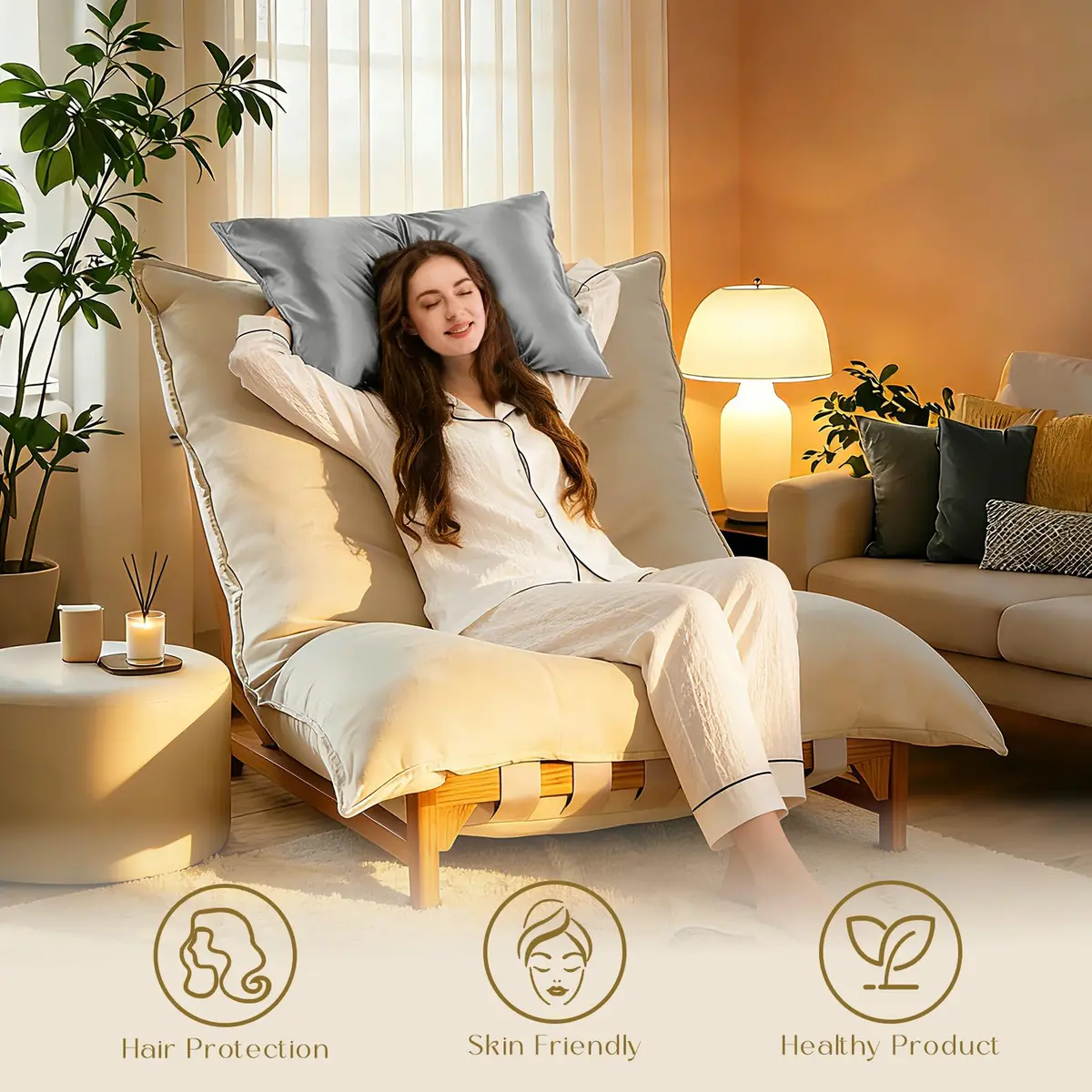 ZIMASILK 100% Pure Mulberry Silk Pillowcase King 51cm x 91cm (20''x36'') | Hypoallergenic & Anti-Aging for Hair and Skin - view 4