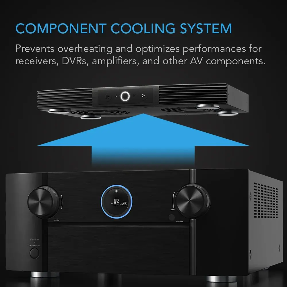 AC Infinity AIRCOM S7 Quiet Cooling Fan System 12" Top-Exhaust 29.5cm (11.6") | 140 CFM Airflow, 19 dBA Noise - view 2