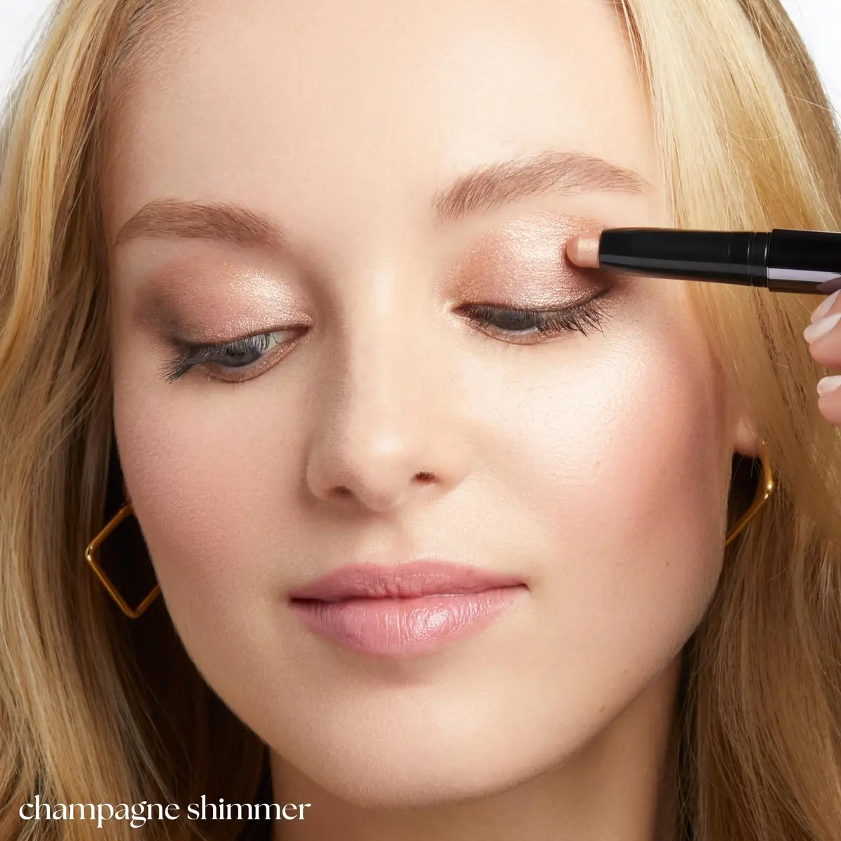 Julep Eyeshadow 101 Crème-to-Powder Eyeshadow Stick, Champagne Shimmer | Long-lasting, crease-proof shimmer eye color - view 7