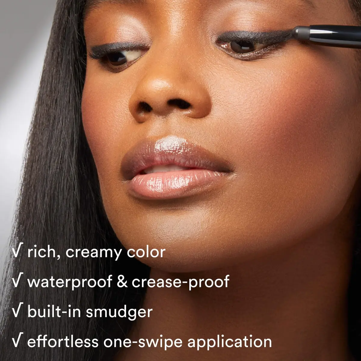 Julep Eyeshadow 101 Crème-to-Powder Eyeshadow Stick, Champagne Shimmer | Long-lasting, crease-proof shimmer eye color - view 8