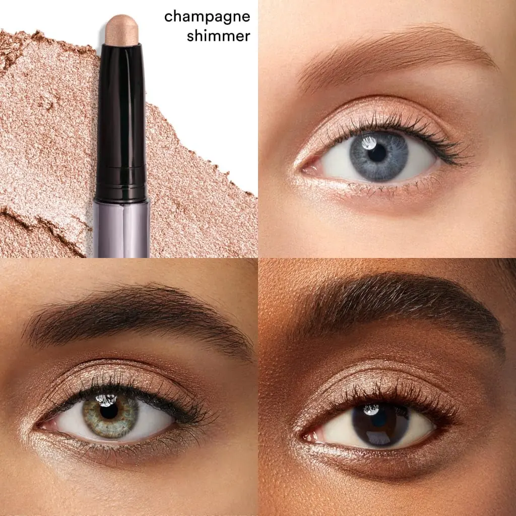 Julep Eyeshadow 101 Crème-to-Powder Eyeshadow Stick, Champagne Shimmer | Long-lasting, crease-proof shimmer eye color - view 2
