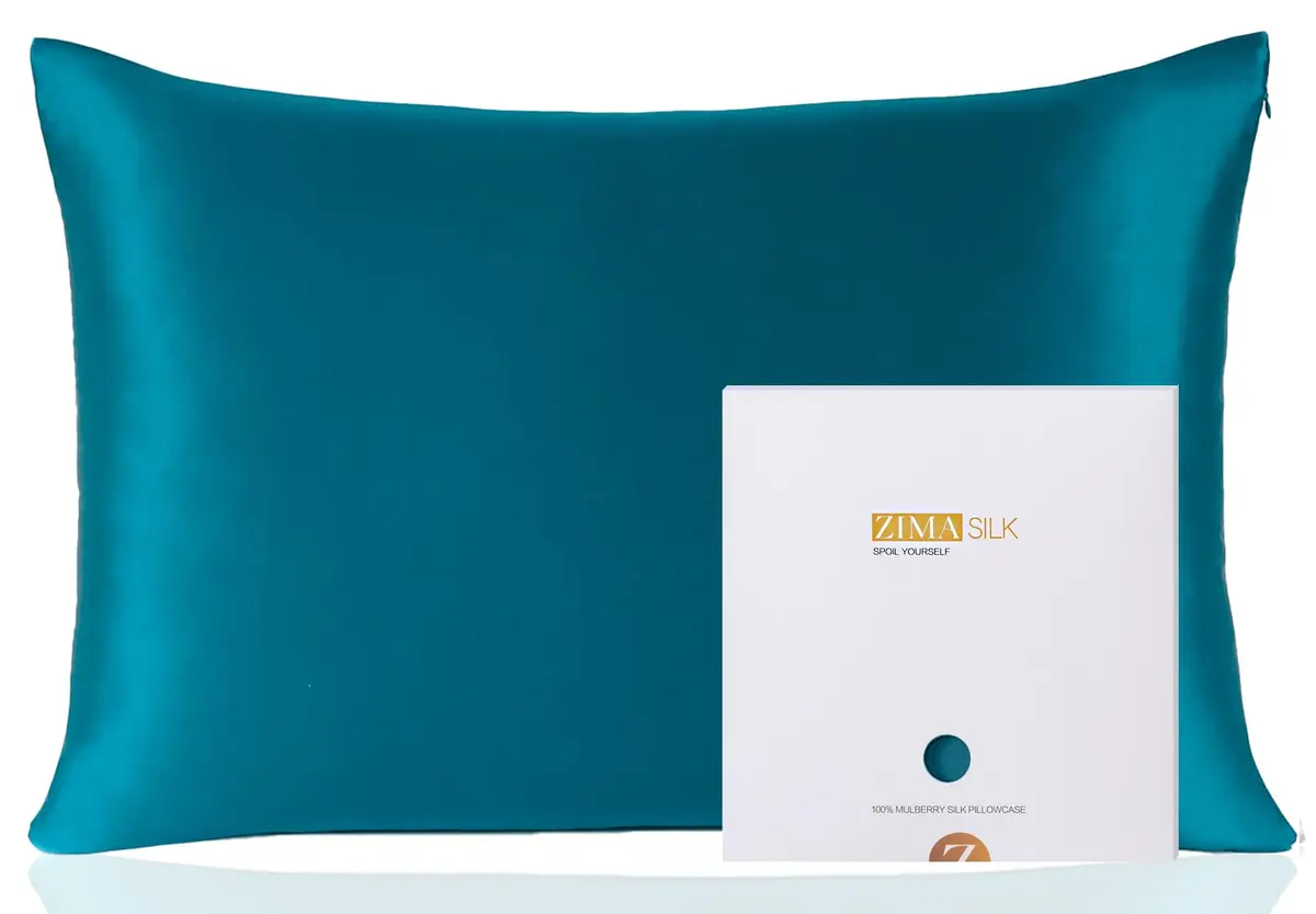 ZIMASILK 100% Mulberry Silk Pillow Case Queen | Hypoallergenic, Breathable & Gentle on Hair & Skin - main product image