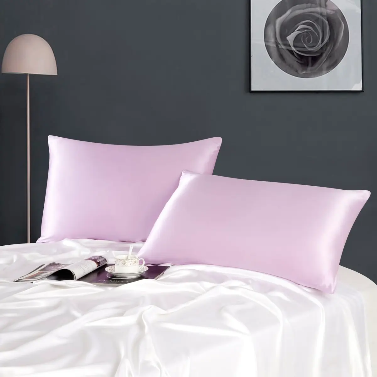 ZIMASILK 100% Pure Mulberry Silk Pillow Cases for Hair and Skin, King 51cm x 91cm (20"x36") | Hypoallergenic & Anti-Aging Pillowcase - view 8
