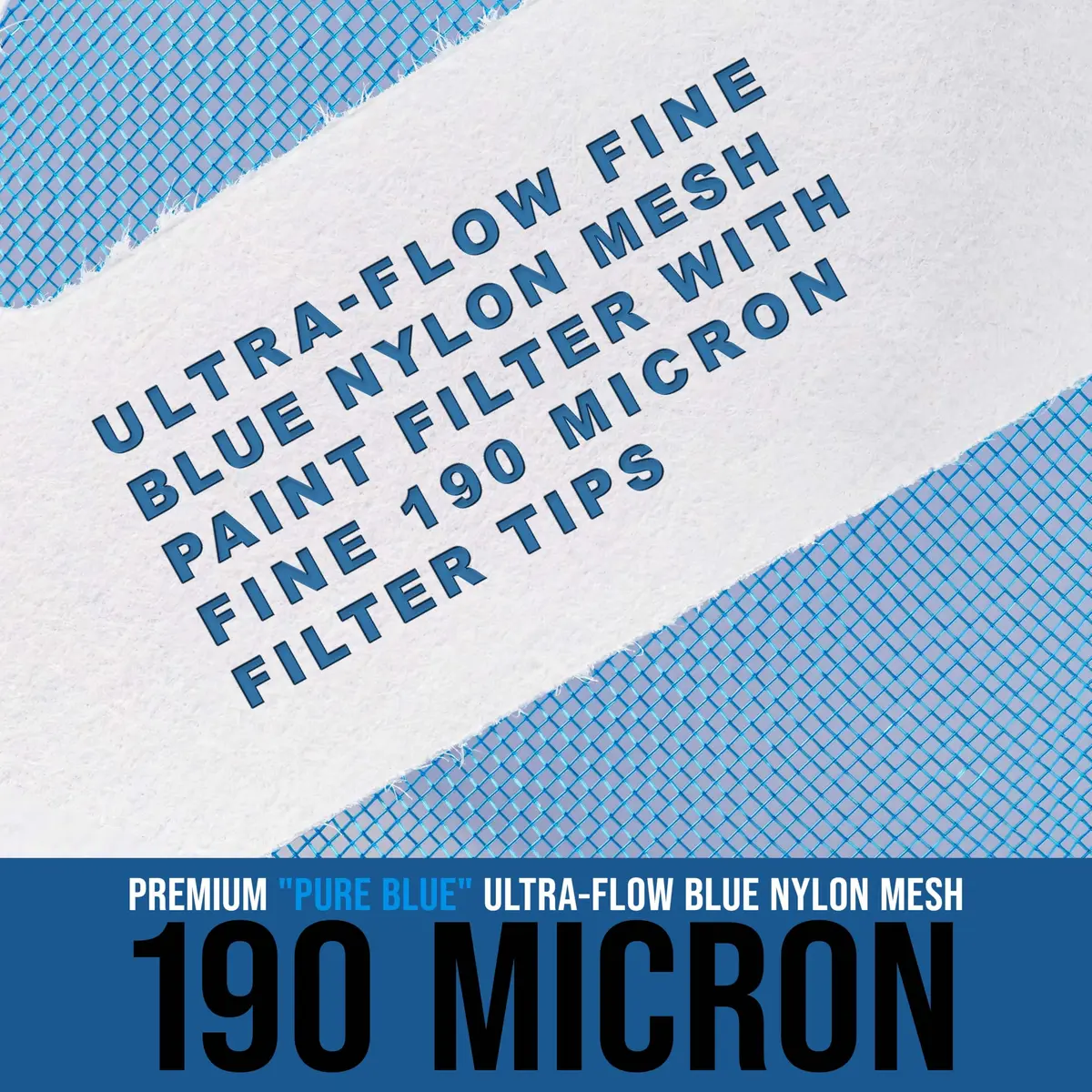 TCP Global 190 Micron Filter Tips Paint Strainer 250 Pack | Ultra-Fine Filtration for Flawless Finishes - view 3