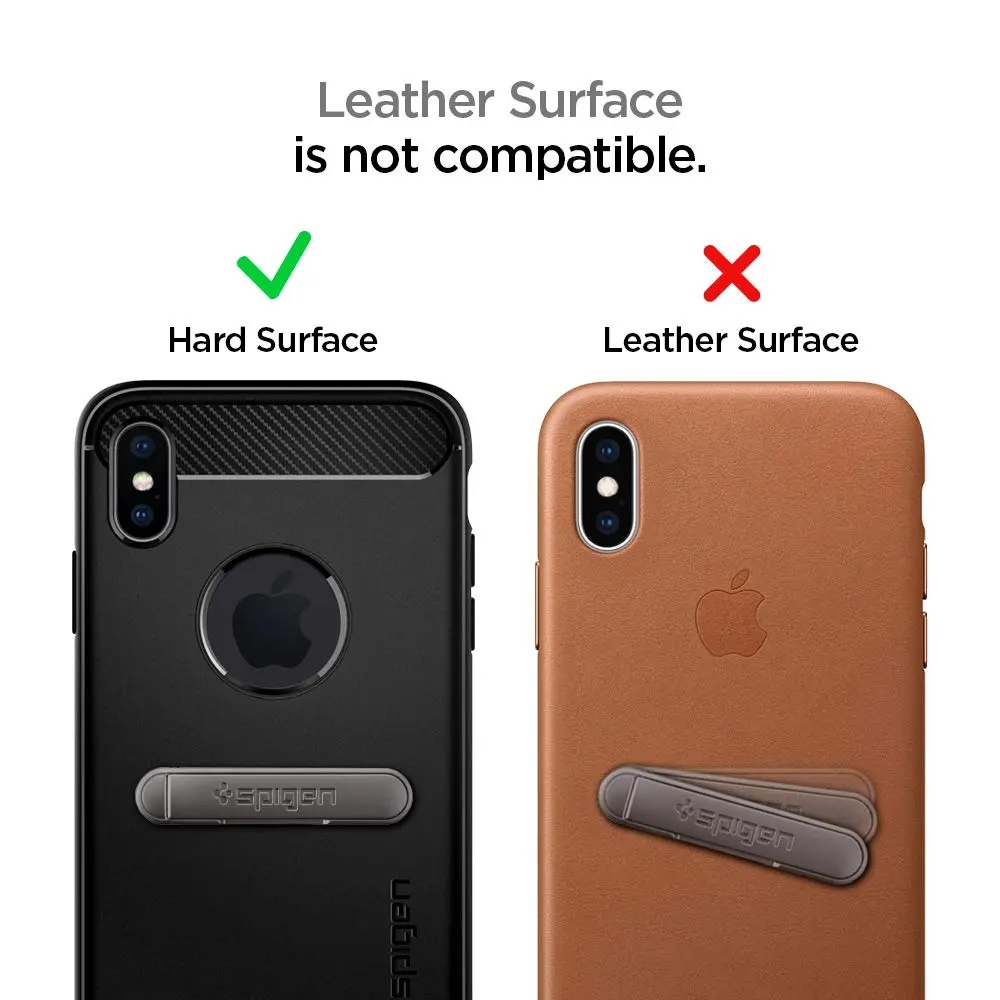 Spigen Universal Phone Grip, Kickstand Stand Strong Adhesive Secure Hold | Minimalist Metal Design - view 5