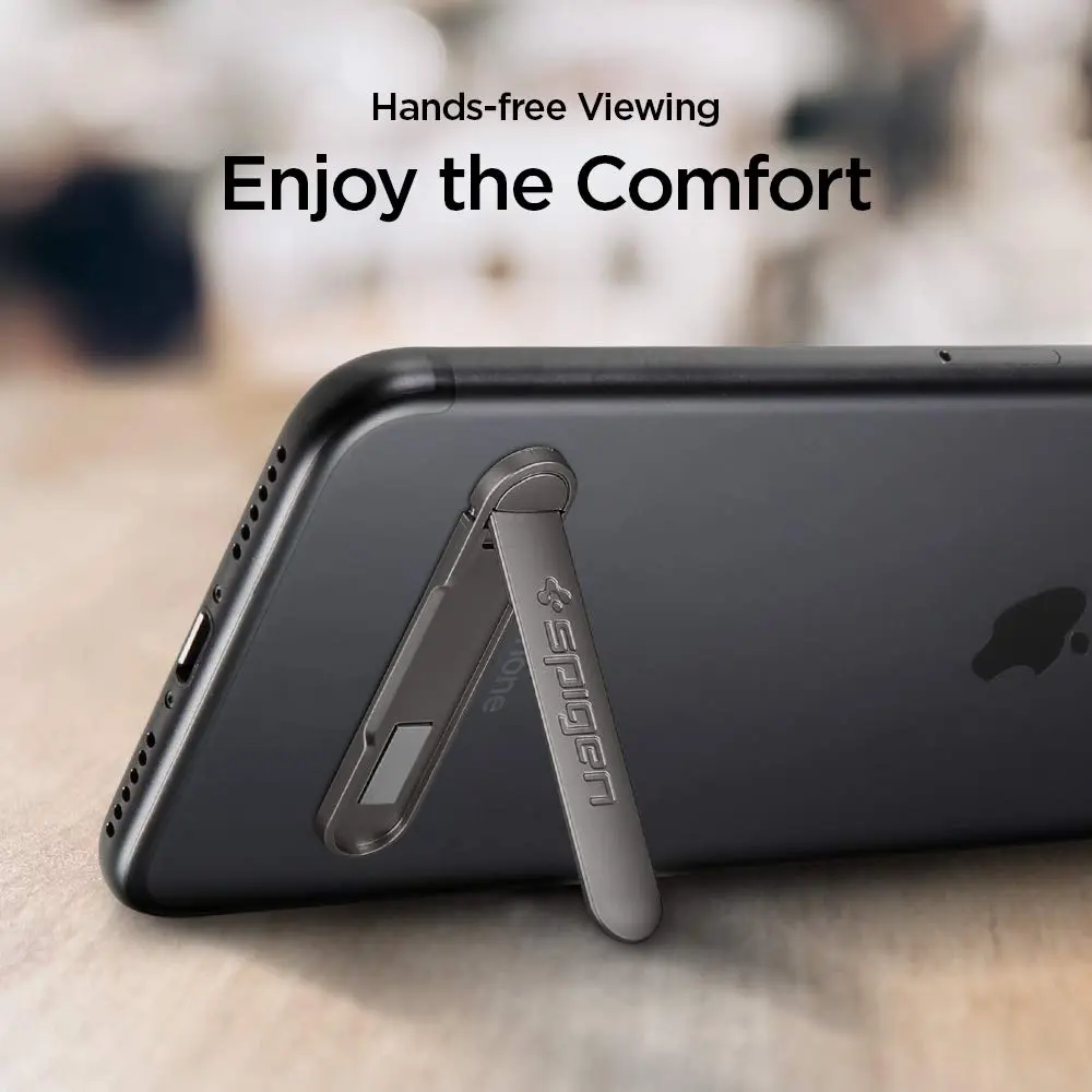 Spigen Universal Phone Grip, Kickstand Stand Strong Adhesive Secure Hold | Minimalist Metal Design - view 6