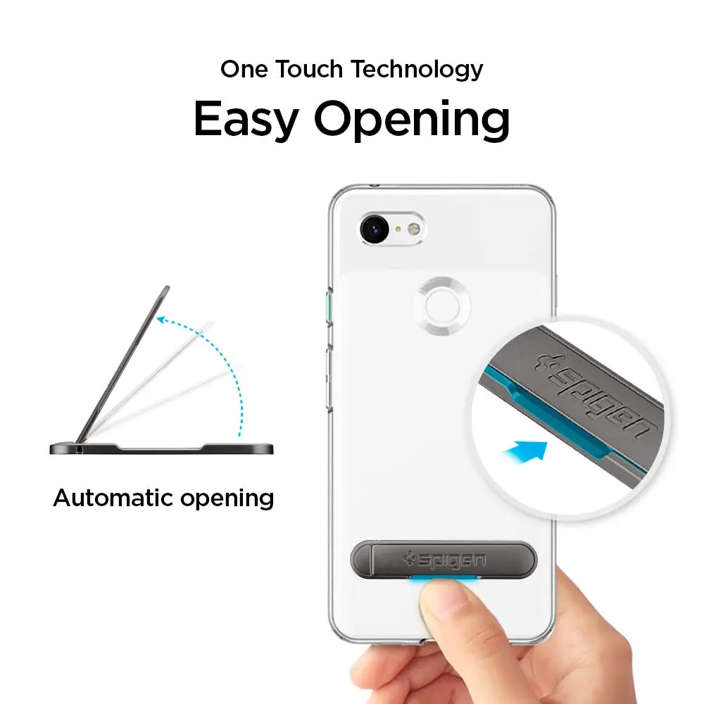 Spigen Universal Phone Grip, Kickstand Stand Strong Adhesive Secure Hold | Minimalist Metal Design - view 8