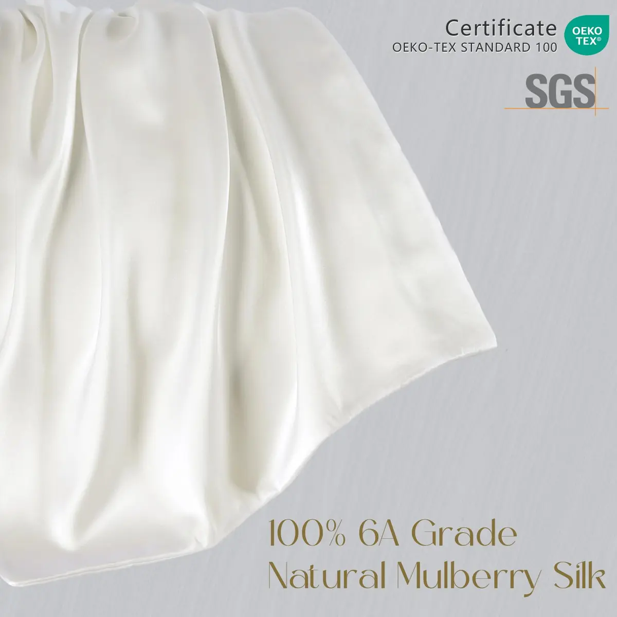 ZIMASILK 100% Pure Mulberry Silk Pillow Cases for Hair and Skin, Queen | Hypoallergenic & Breathable, 19 Momme, 2-Pack - view 2