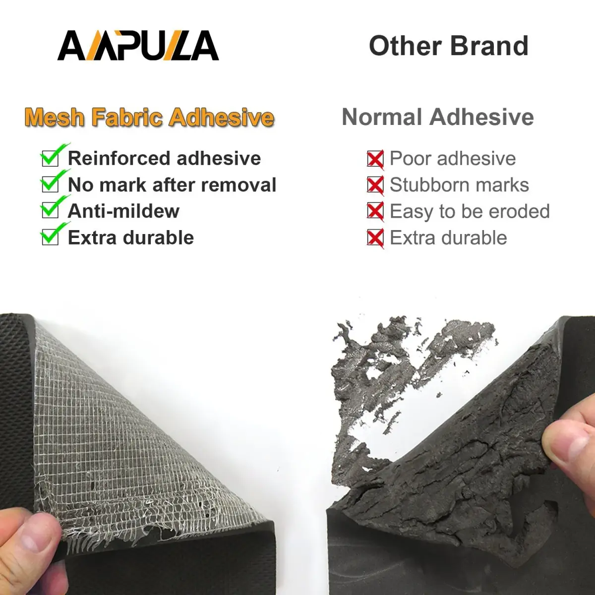 AMPULLA Thick Waterproof Garage Wall Protector 200cm x 20cm x 4.5mm (79"x 8"x 1/6") | Germany Design Protection - view 5