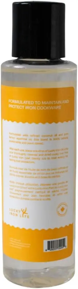 Lucky Iron Fish Natural 4oz Kitchen | Protect & Prevent Rust with Vegan Coconut & Lemon Oils - view 2