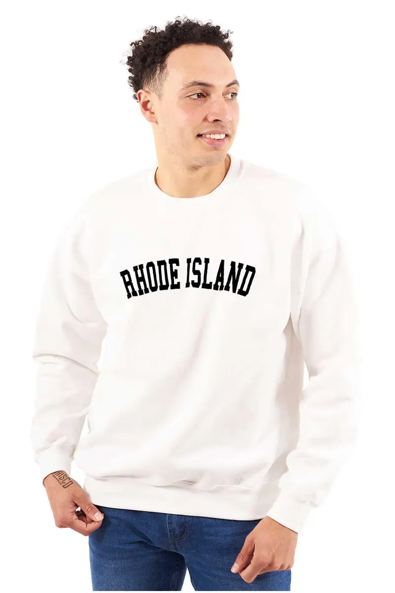 Classic Teaze Rhode Island Simple Classis Souvenir Sweatshirt 4X Large | Unisex Cotton & Polyester - view 4