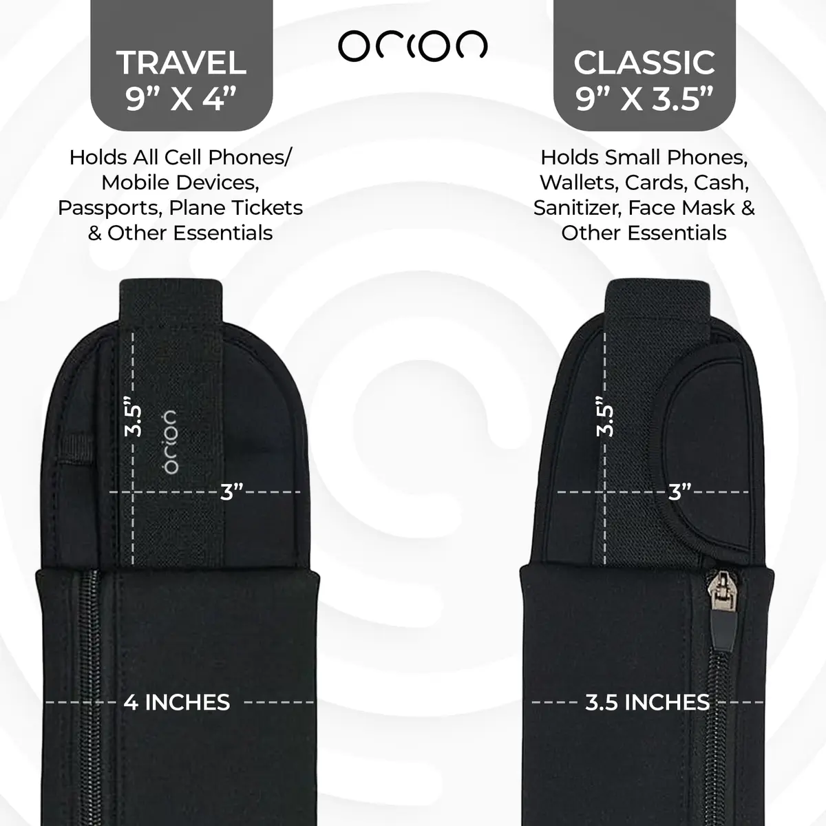 Mind and Body Experts The Belt of Orion Money Belt, Slim 9x4in | Anti-Theft Travel Waist Pack for Men & Women - view 8
