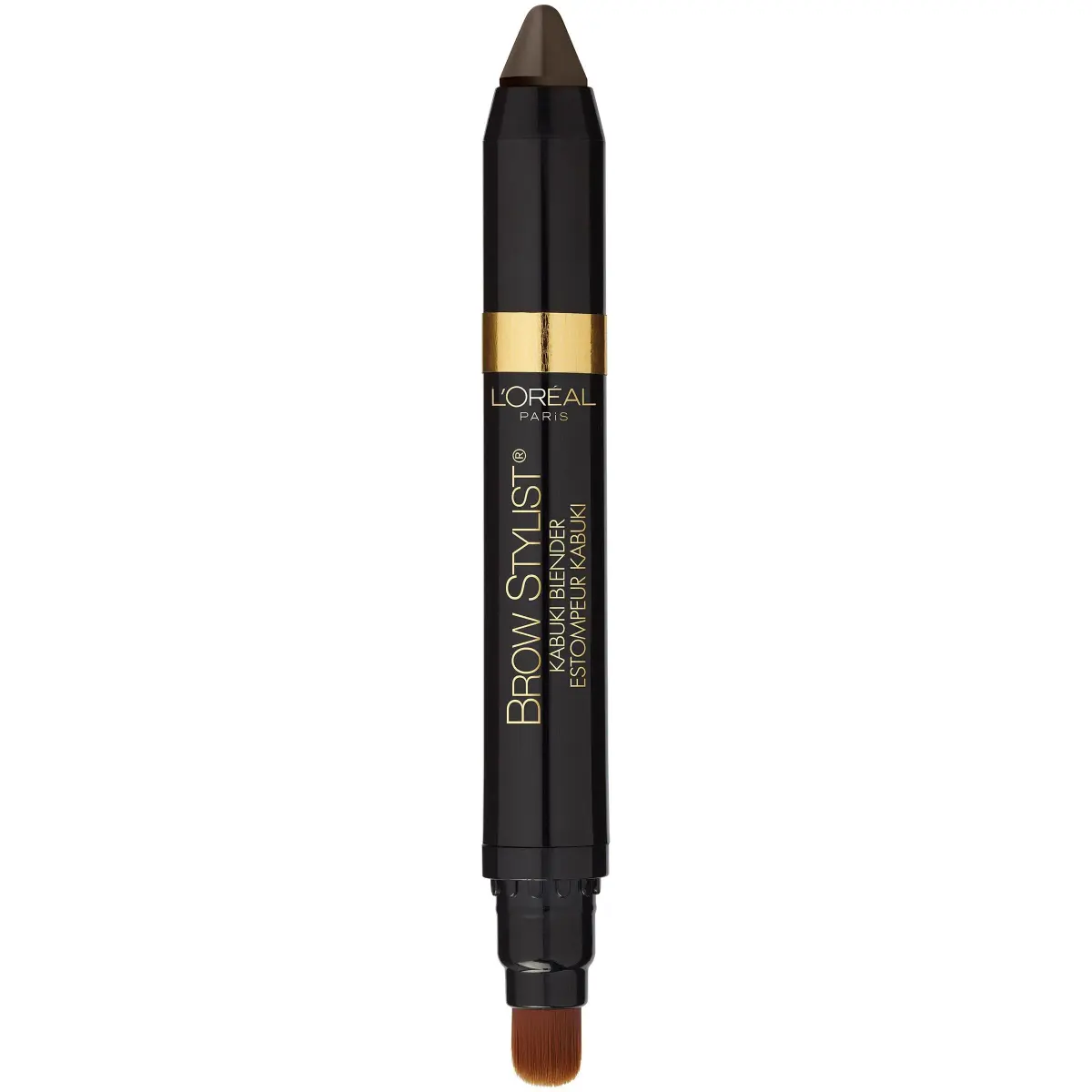 L'Oreal Paris Brow Stylist Kabuki Blender Brow Crayon Brunette 0.05 oz (1.4g) | Natural Soft Full Brow Makeup - view 3