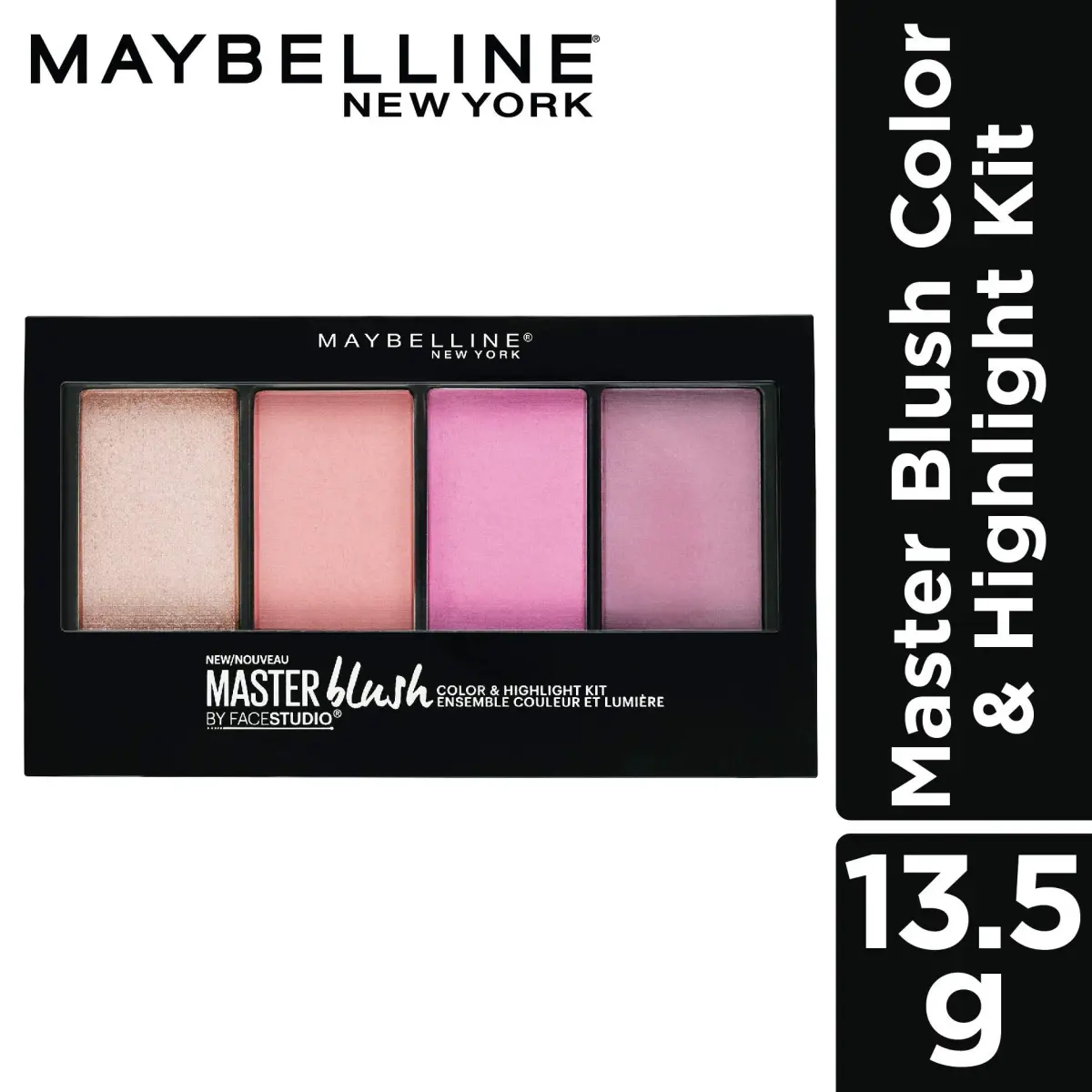 Maybelline Facestudio Master Blush Color & Highlight Kit | 0.47 oz (14g) | Vibrant Cheek Palette - view 2
