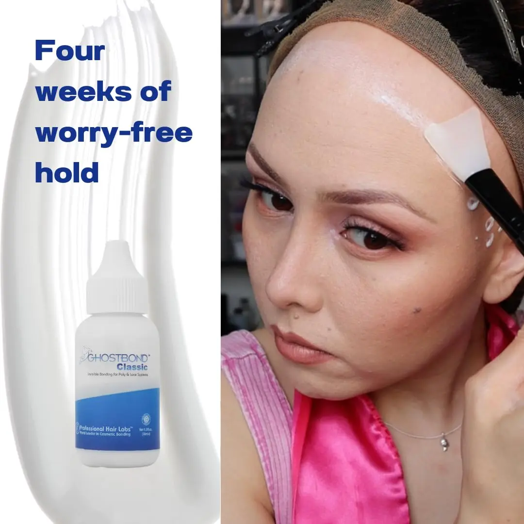 Professional Hair Labs GHOSTBOND Classic Hair Replacement Adhesive 1.3oz | Invisible, Water & Oil-Resistant, Strong Hold - view 3
