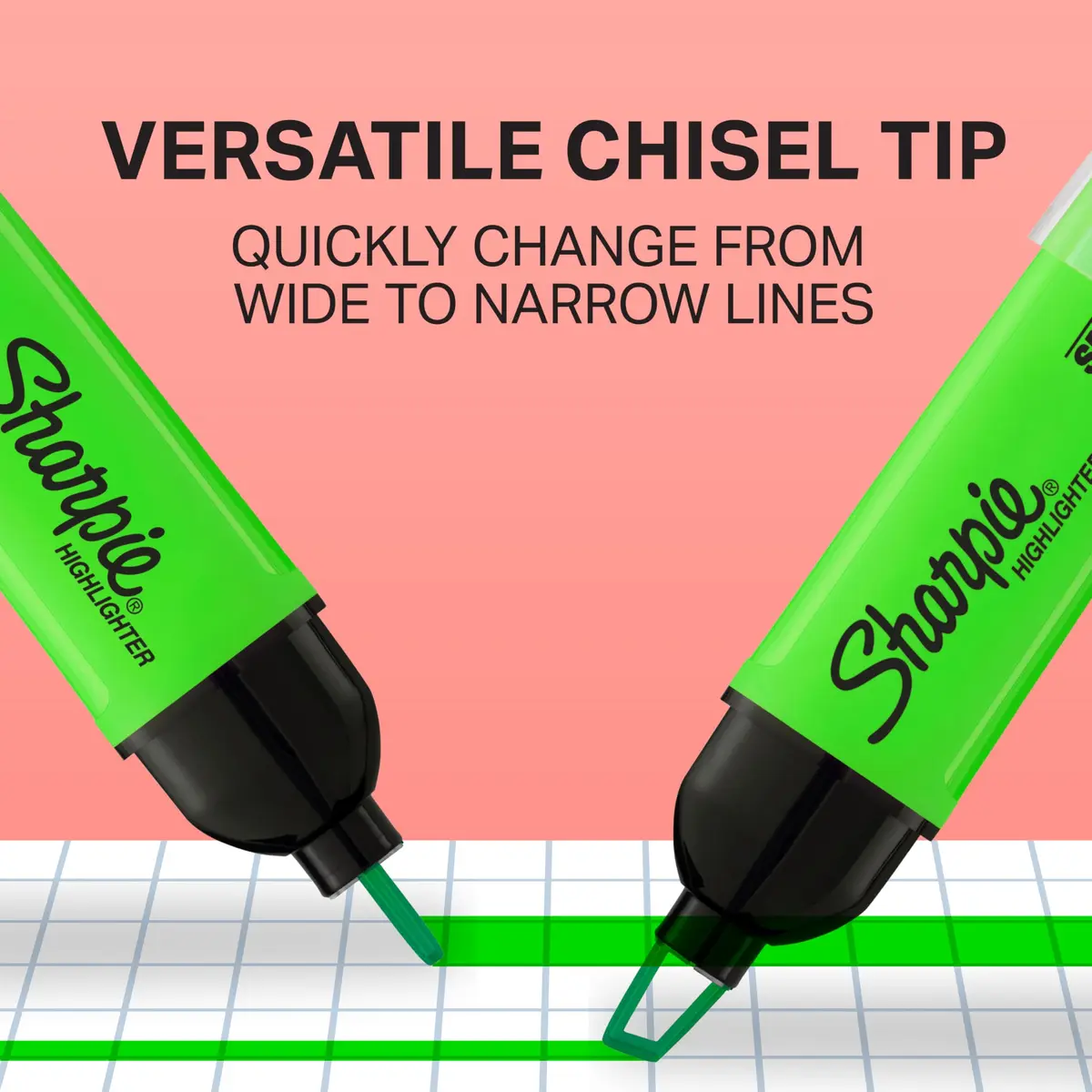Sharpie Clear View Highlighters, See-Through Chisel Tip, Fluorescent Assorted Colors, 8 Count | Bulk Pack Marking Pen - view 3