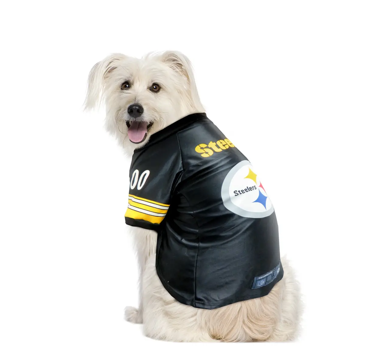 Littlearth NFL Pittsburgh Steelers Premium Pet Jersey Large | Authentic Team Colors & Graphics - view 3
