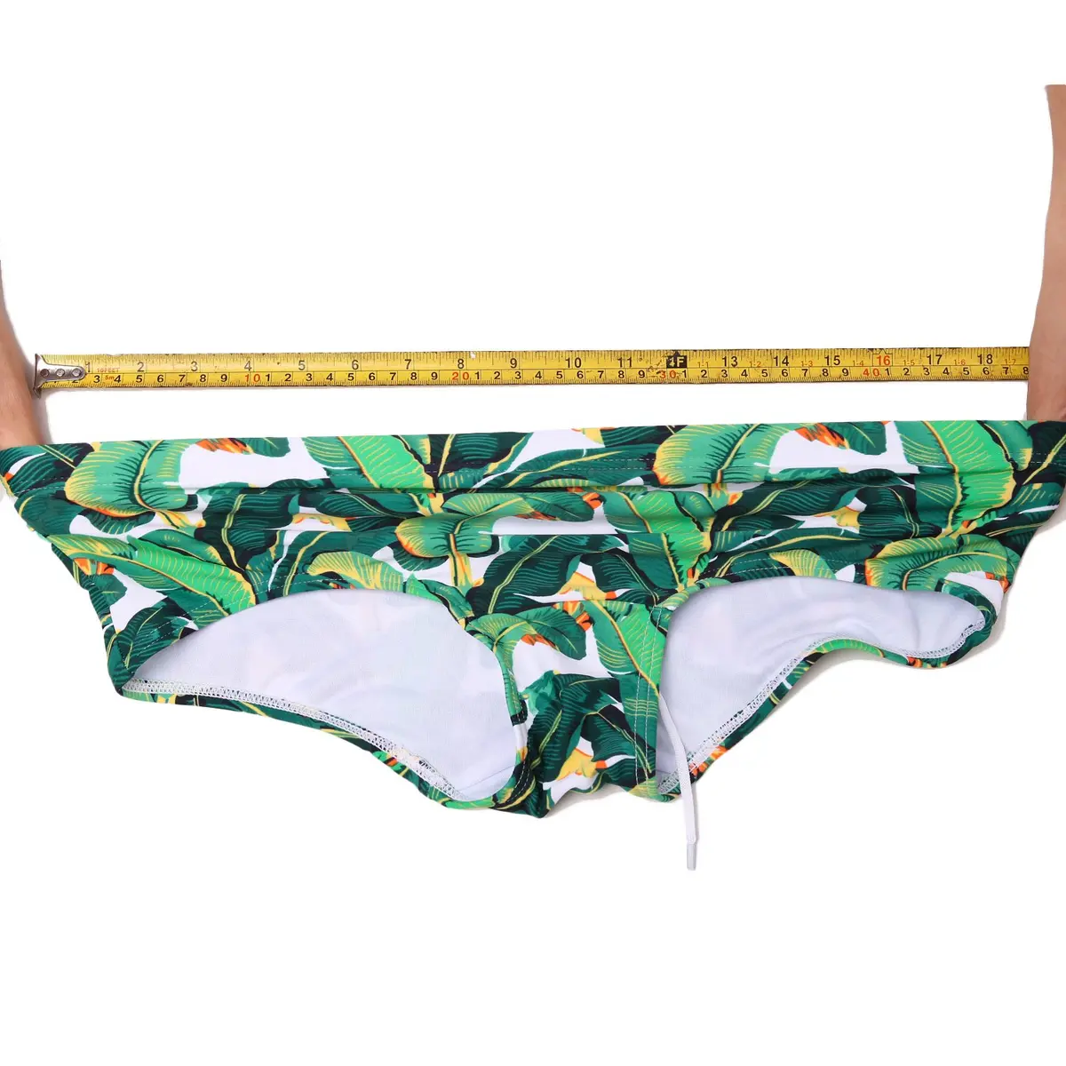 Taddlee Men Swimwear Classic Cut Green | Sexy Surf Board Shorts (34cm Waist) - view 5