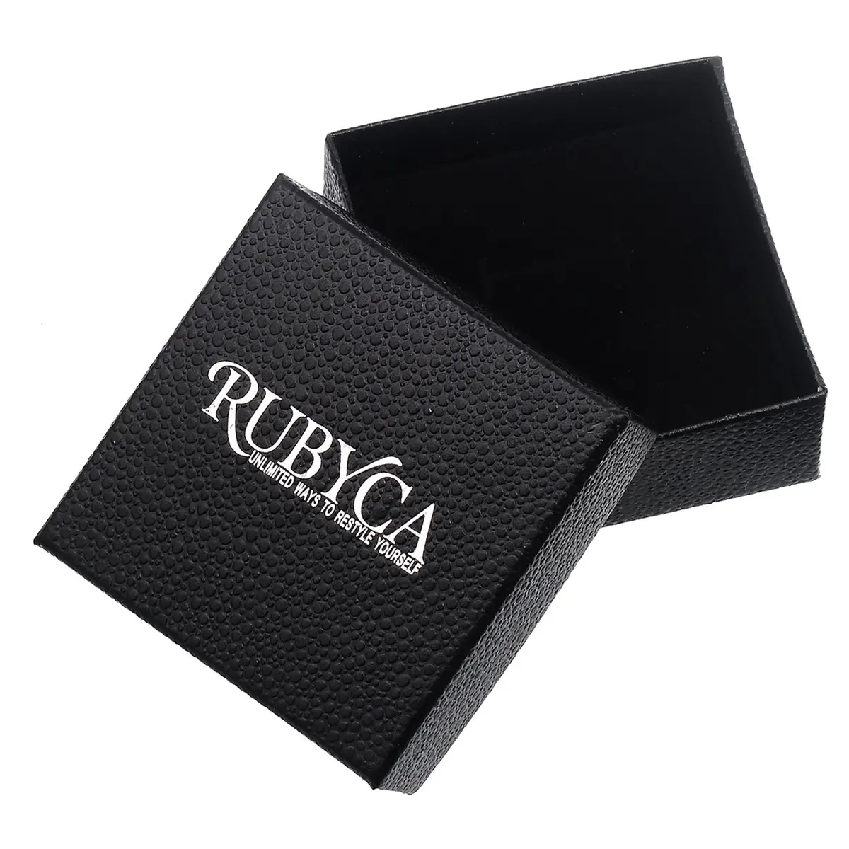 RUBYCA Themed Locket Necklace Crystal Birthstone Living Memory Floating Charm Silver Tone DIY | Customizable Memory Jewelry - view 4