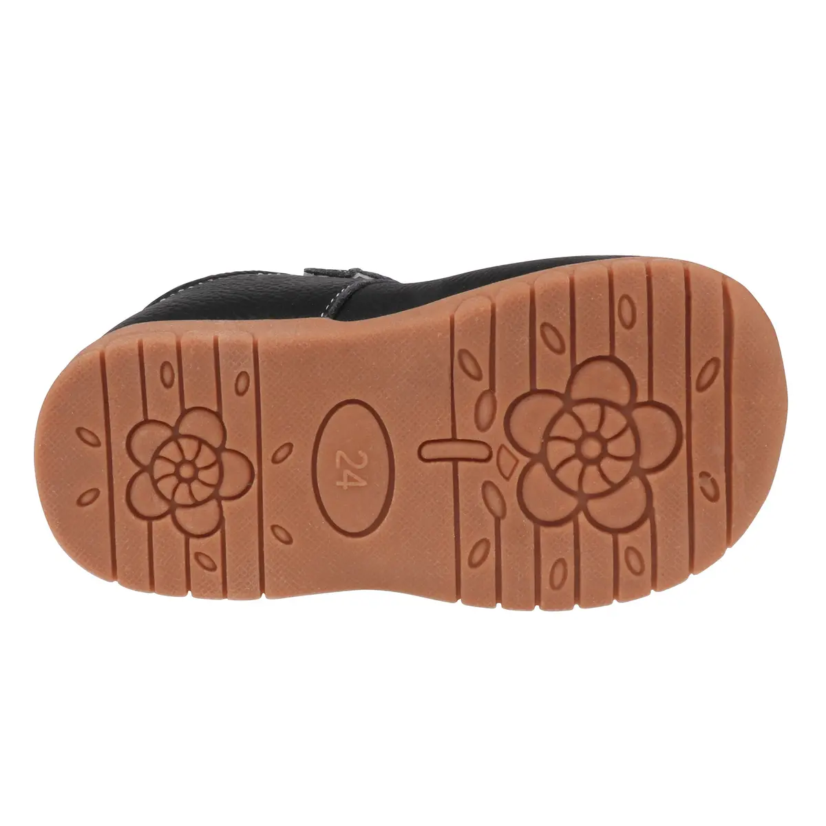 Femizee Girls Leather Mary Jane Flats Shoes for Toddler Girls | Soft Genuine Leather, Hook & Loop Closure, Black, 1529 CN22 - view 5