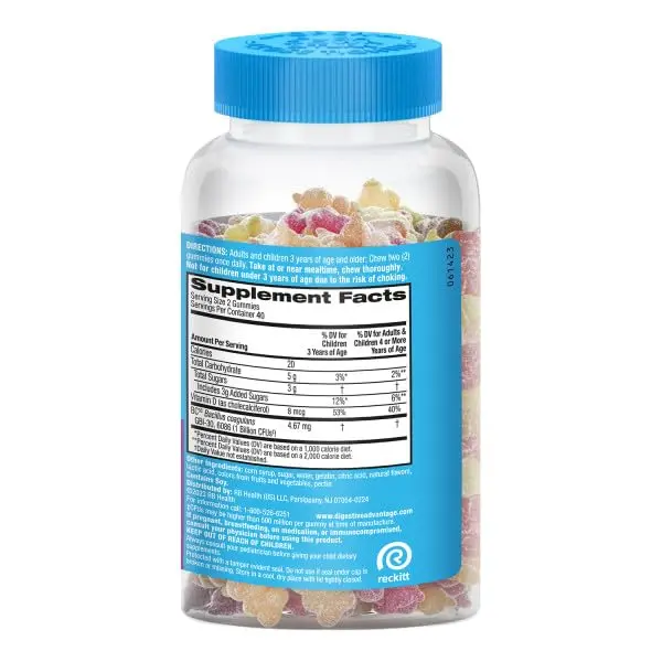 Digestive Advantage Daily Probiotic Gummies for Digestive & Immune Support | Natural Fruit Flavor (80ct) Pack of 3 - view 8