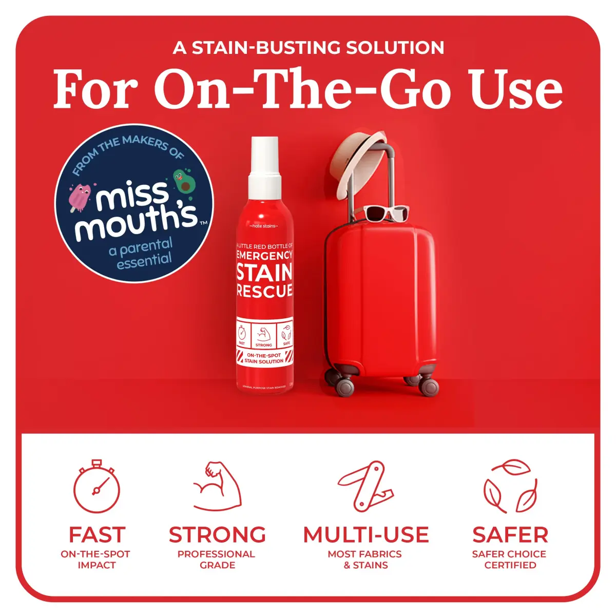 Emergency Stain Rescue Stain Remover Spray 118ml (4 Fl Oz) | Professional Grade for Wine & Coffee - view 2