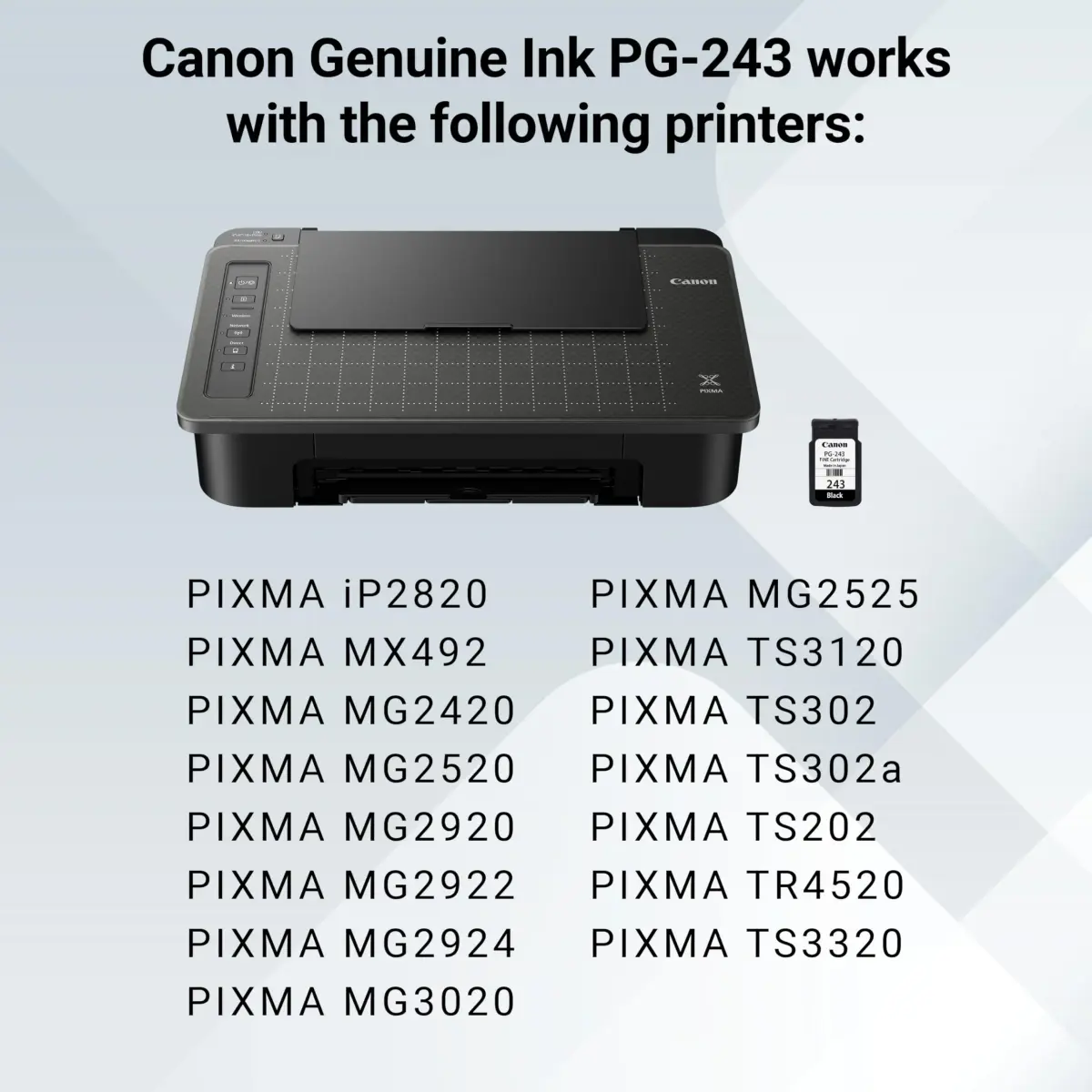 Canon PG-243 Genuine Black Ink Cartridge | 100 Pages Yield - view 7