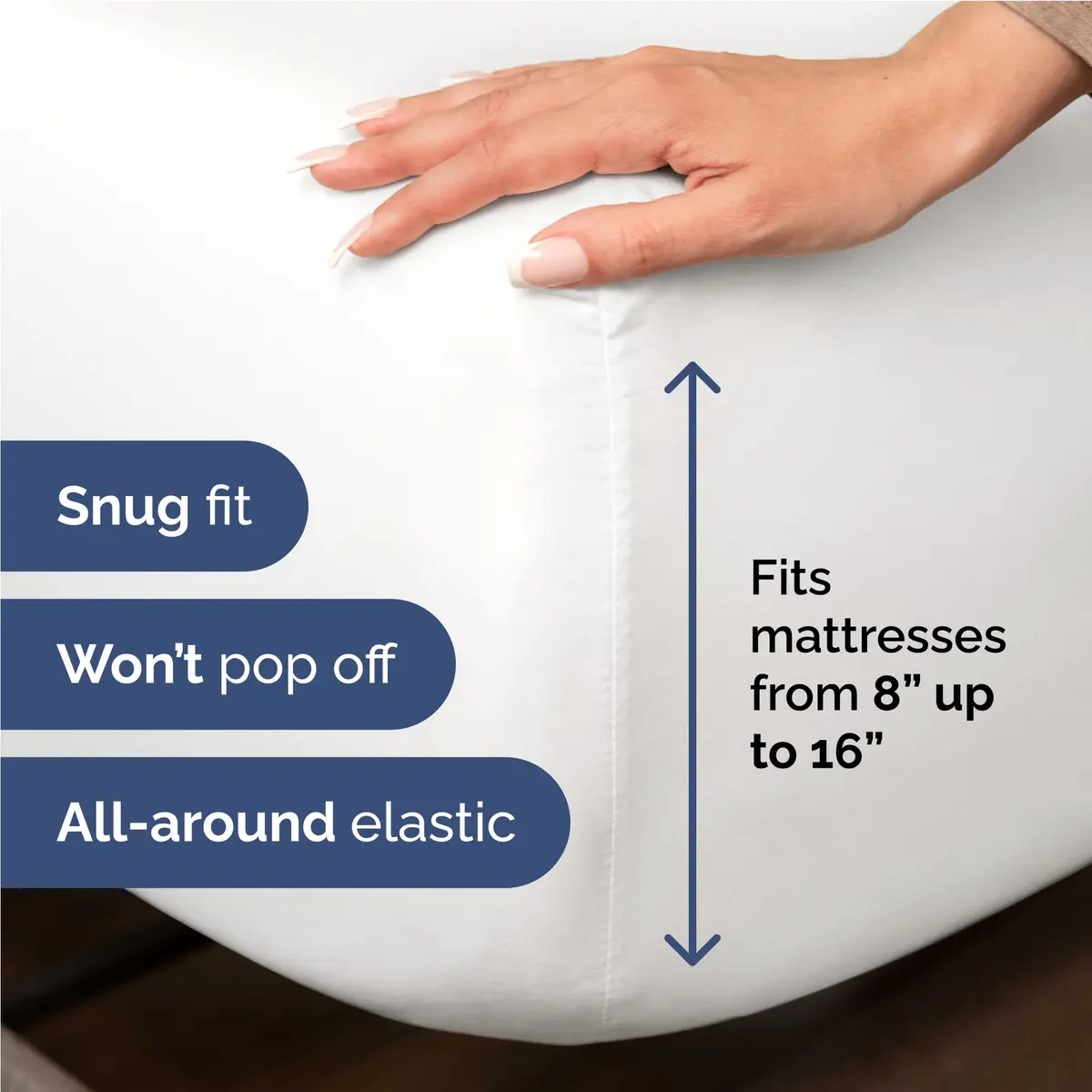 CGK Unlimited Full Size 4 Piece Sheet Set | Breathable & Cooling Microfiber Sheets - White - view 3