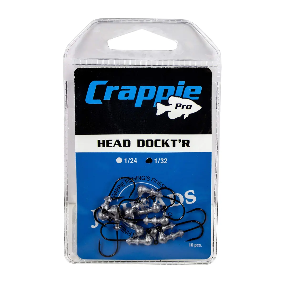 Bobby Garland Crappie Pro Jig Heads 1/32 oz | Unpainted, Small Crappie Fishing Jigheads for Freshwater - view 2