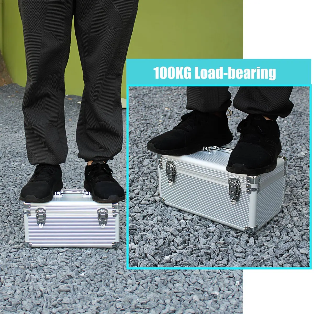 GLOTRENDS B86 14-Slot Hard Drive Storage Box 32cm (12.6in) | Protects 3.5" & 2.5" HDDs from Dust & Water - view 2
