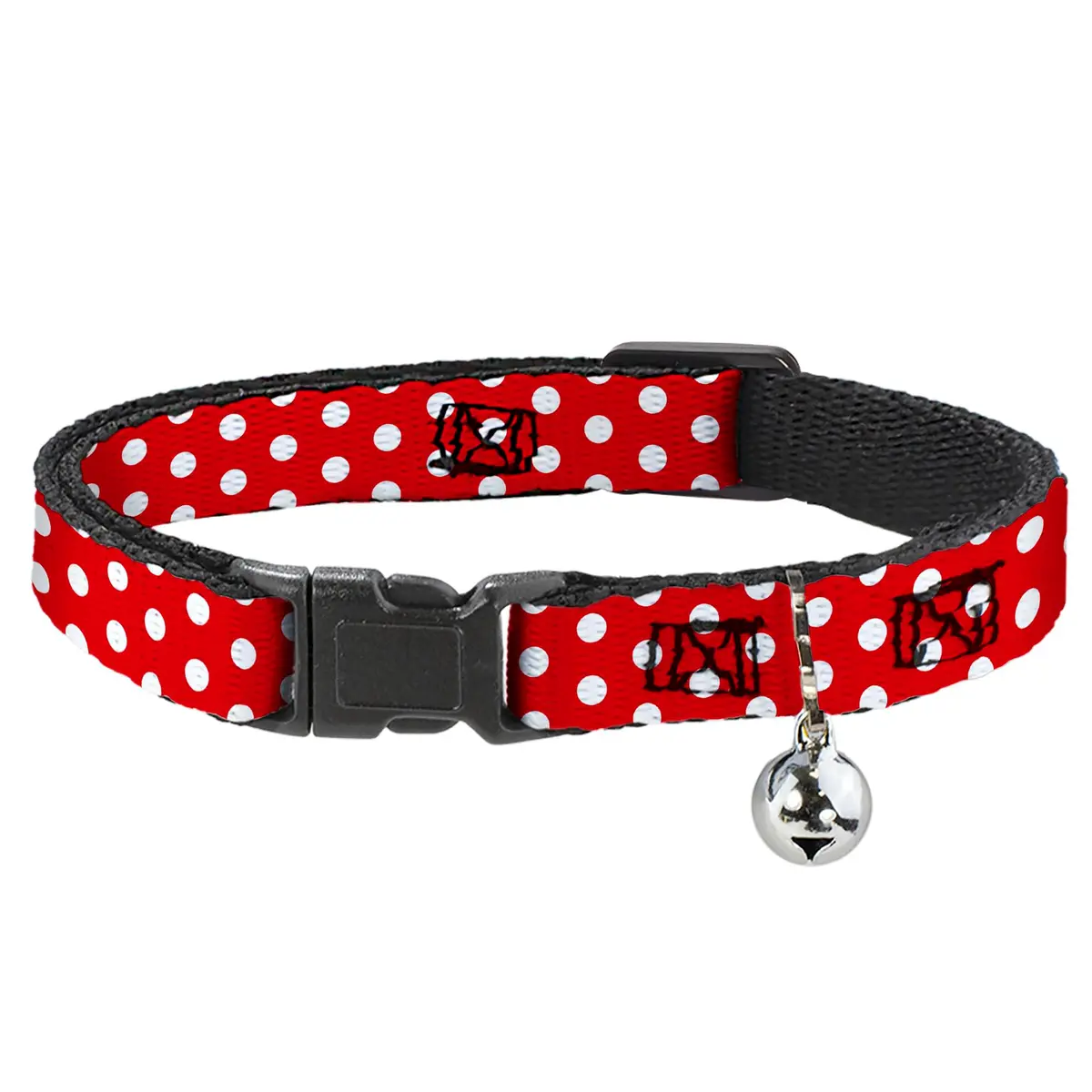 Buckle-Down Disney Breakaway Cat Collar | 8.5-12" Neck, Polka Dots, Multicolor - main product image