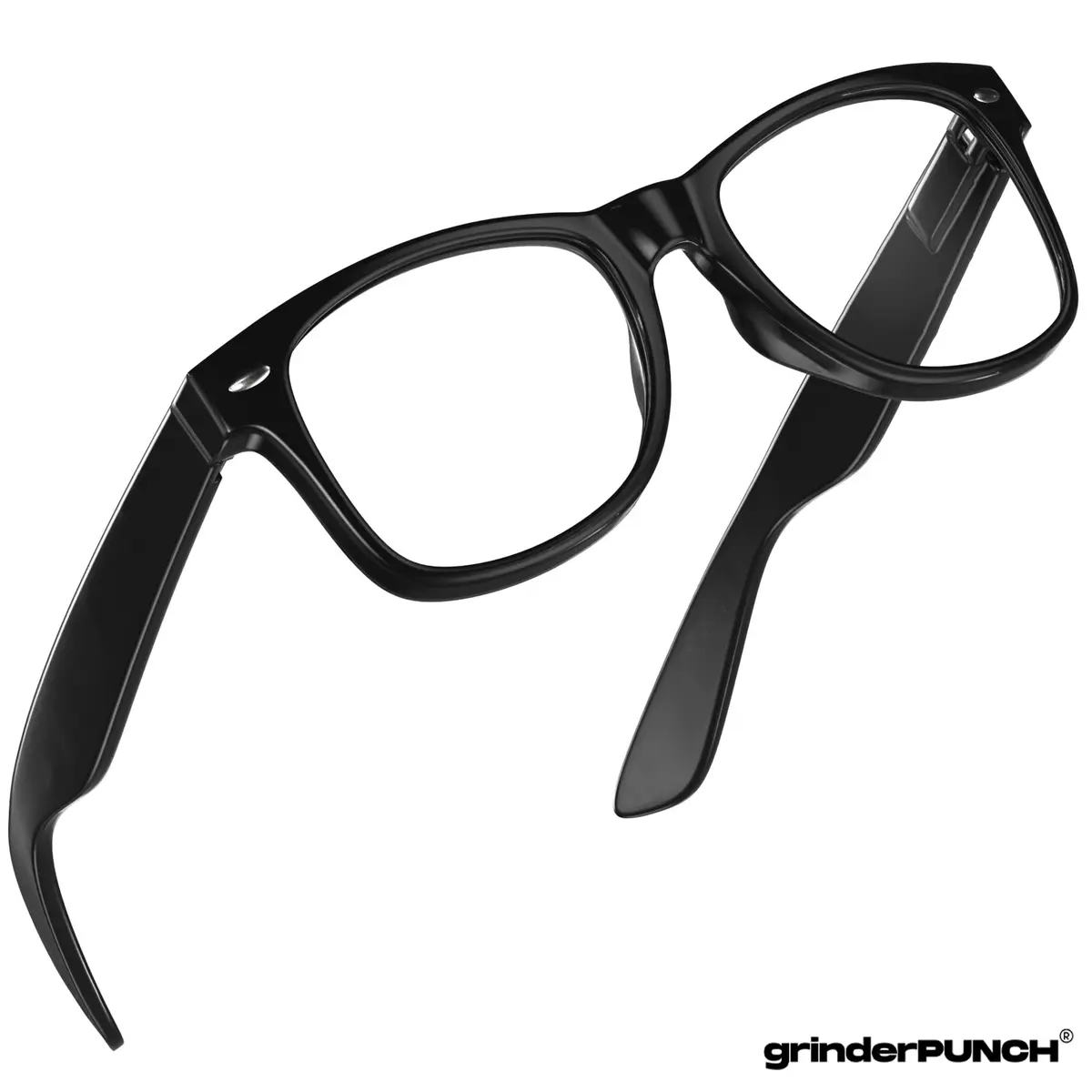grinderPUNCH Blue Light Reading Glasses 4.0 Diopters Black | Enhanced Magnification for Effortless Close-Up Clarity - view 9