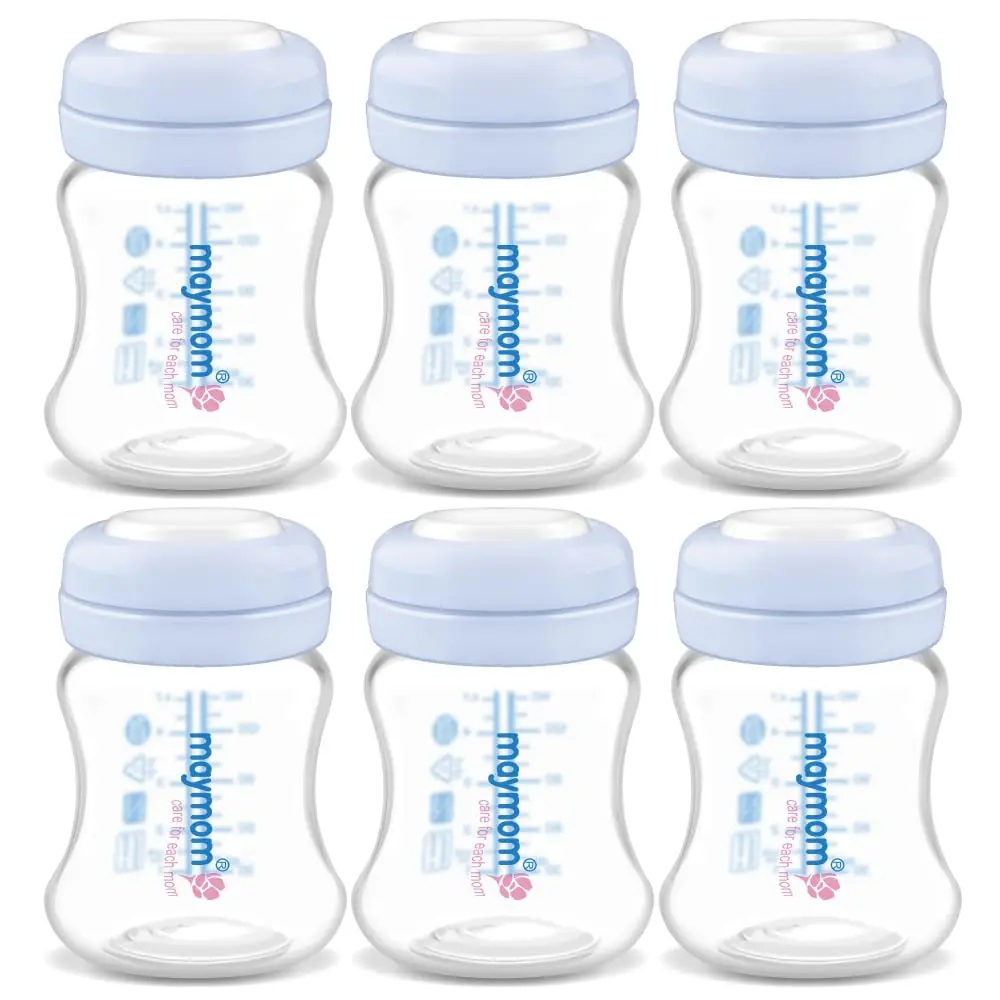 Maymom Wide-Mouth Milk Storage Collection Bottle with SureSeal Sealing Disk | Compatible with Spectra/Motif Luna/Ameda MYA/Bellababy Pumps - main product image