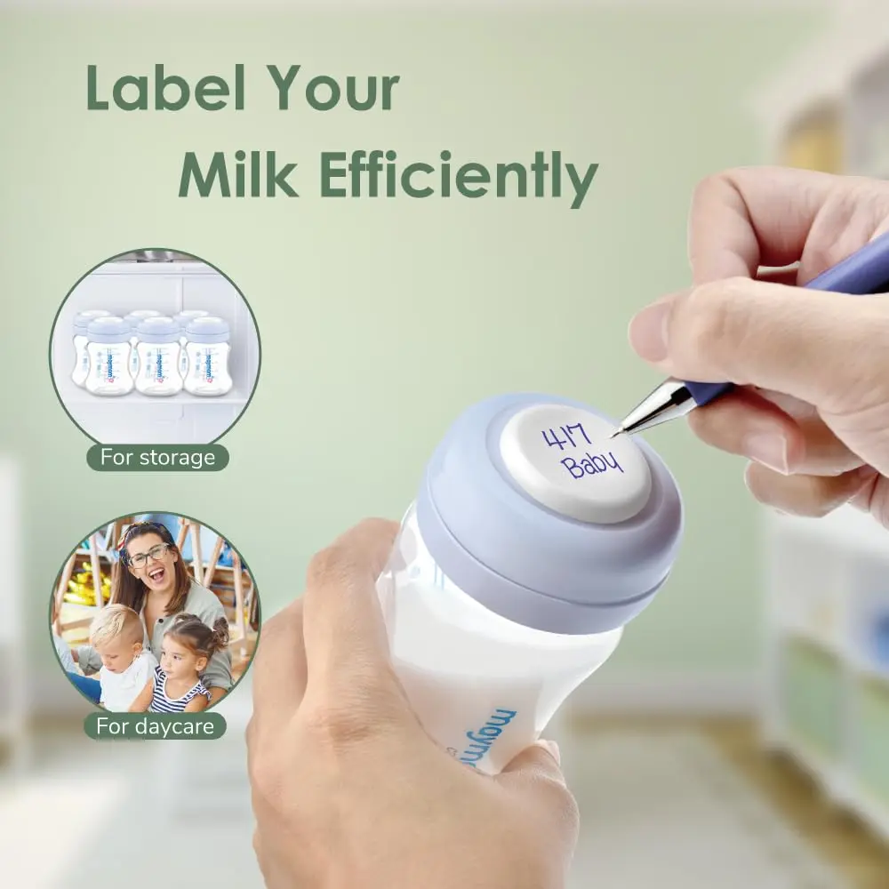 Maymom Wide-Mouth Milk Storage Collection Bottle with SureSeal Sealing Disk | Compatible with Spectra/Motif Luna/Ameda MYA/Bellababy Pumps - view 5