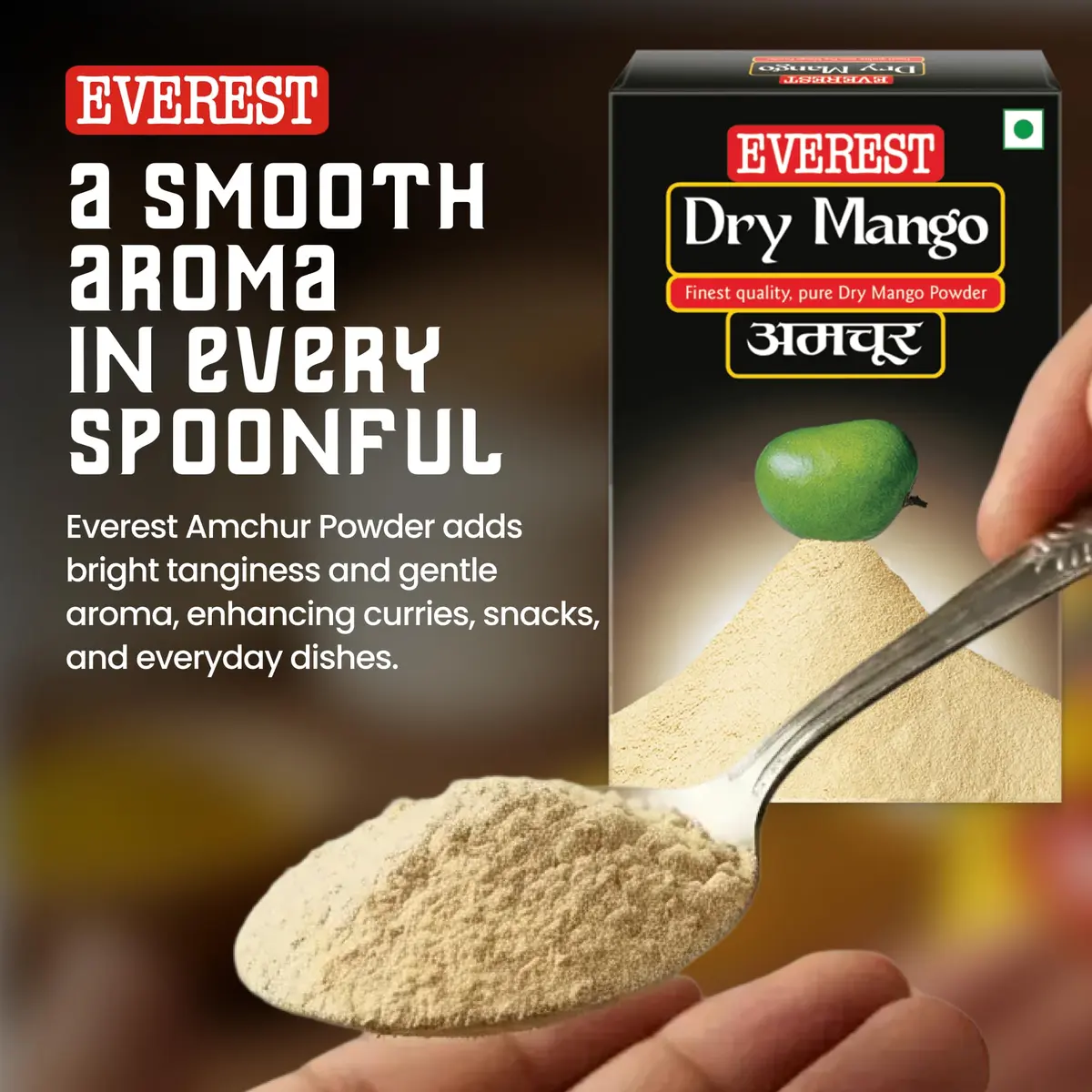 Everest Dry Mango Powder 50 Gm (1.76 oz) | Authentic Indian Seasoning - view 4